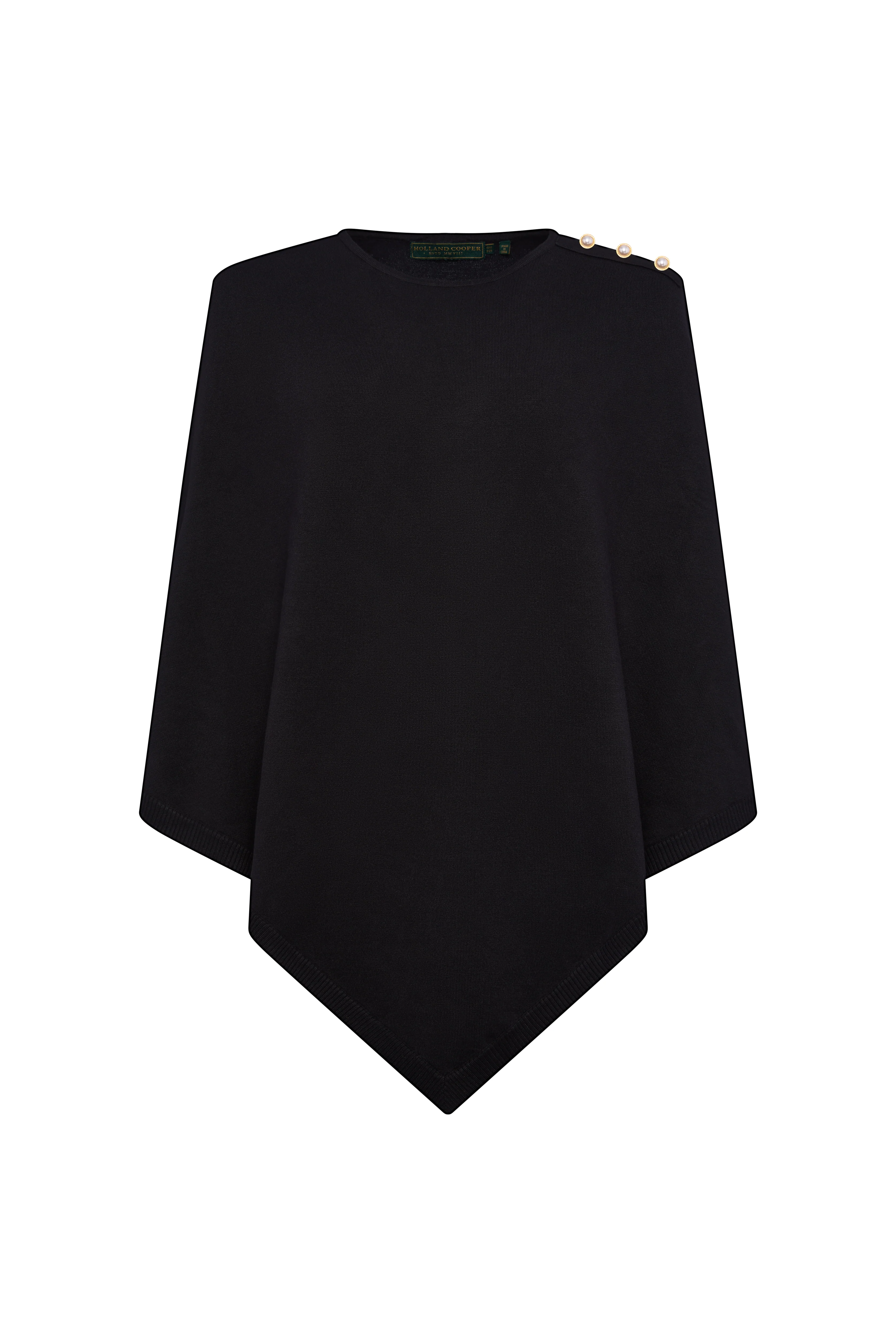 Boat Neck Cape (Black) - Image 4