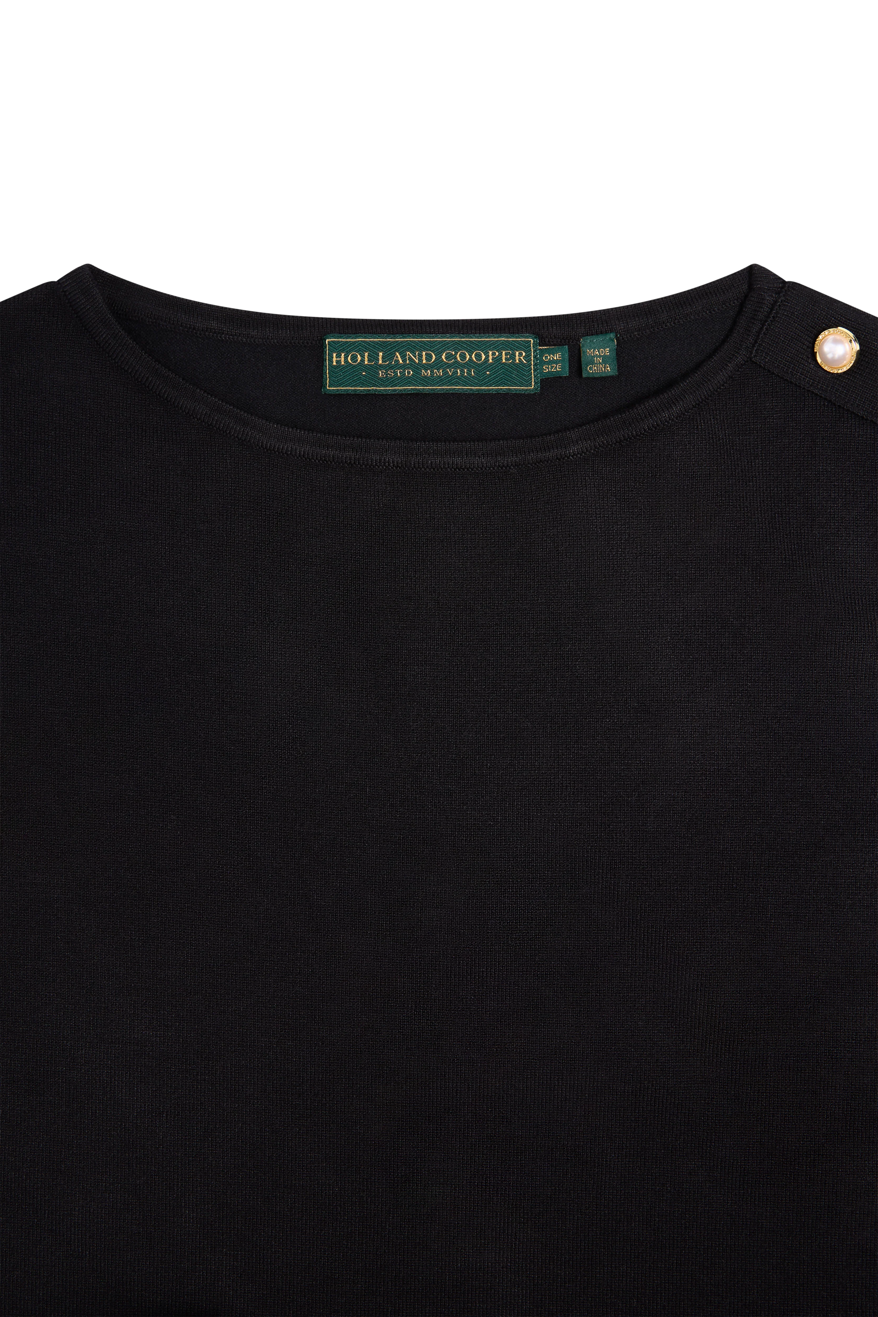 Boat Neck Cape (Black) - Image 7