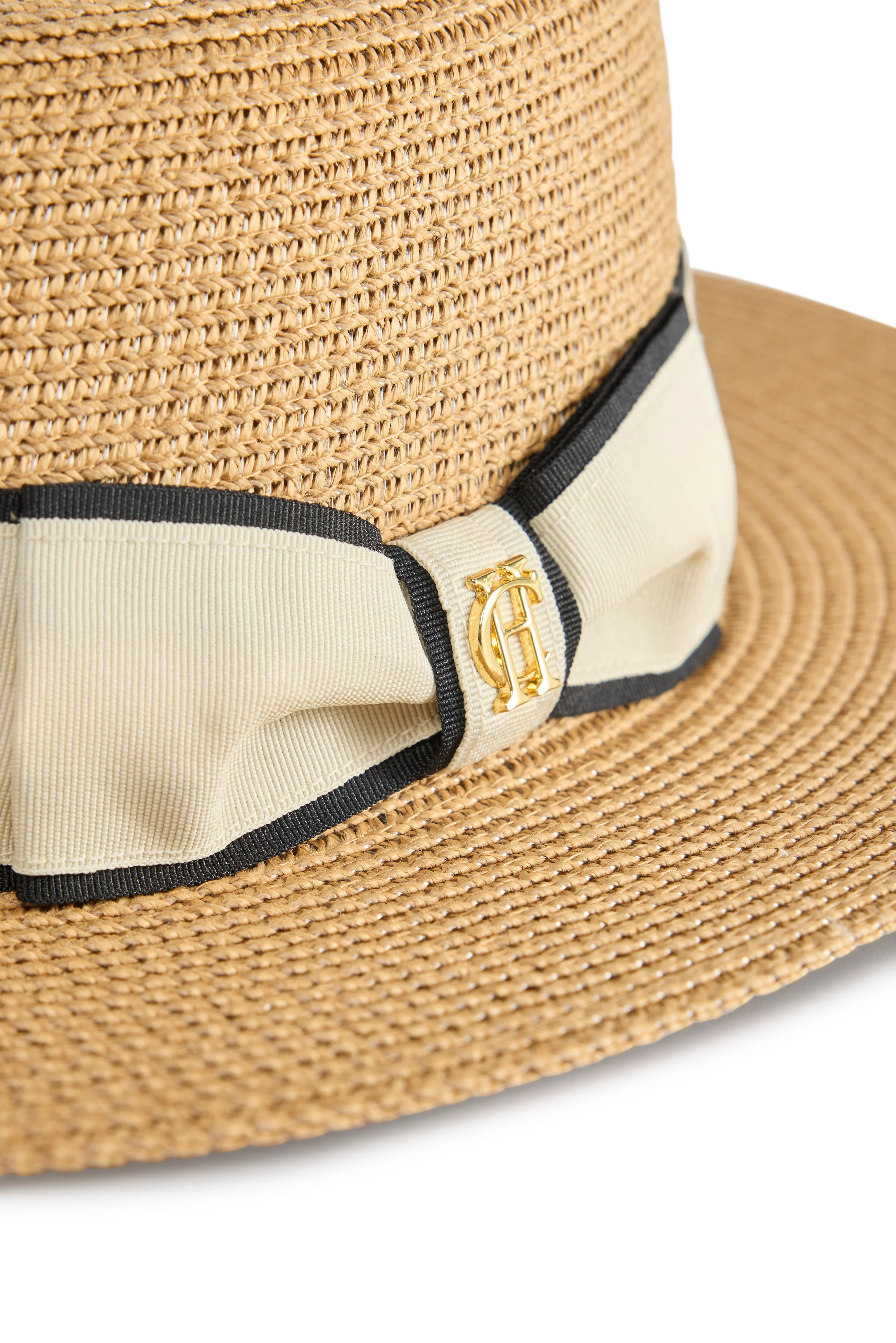 Boater Hat (Camel Latte Navy) - Image 5