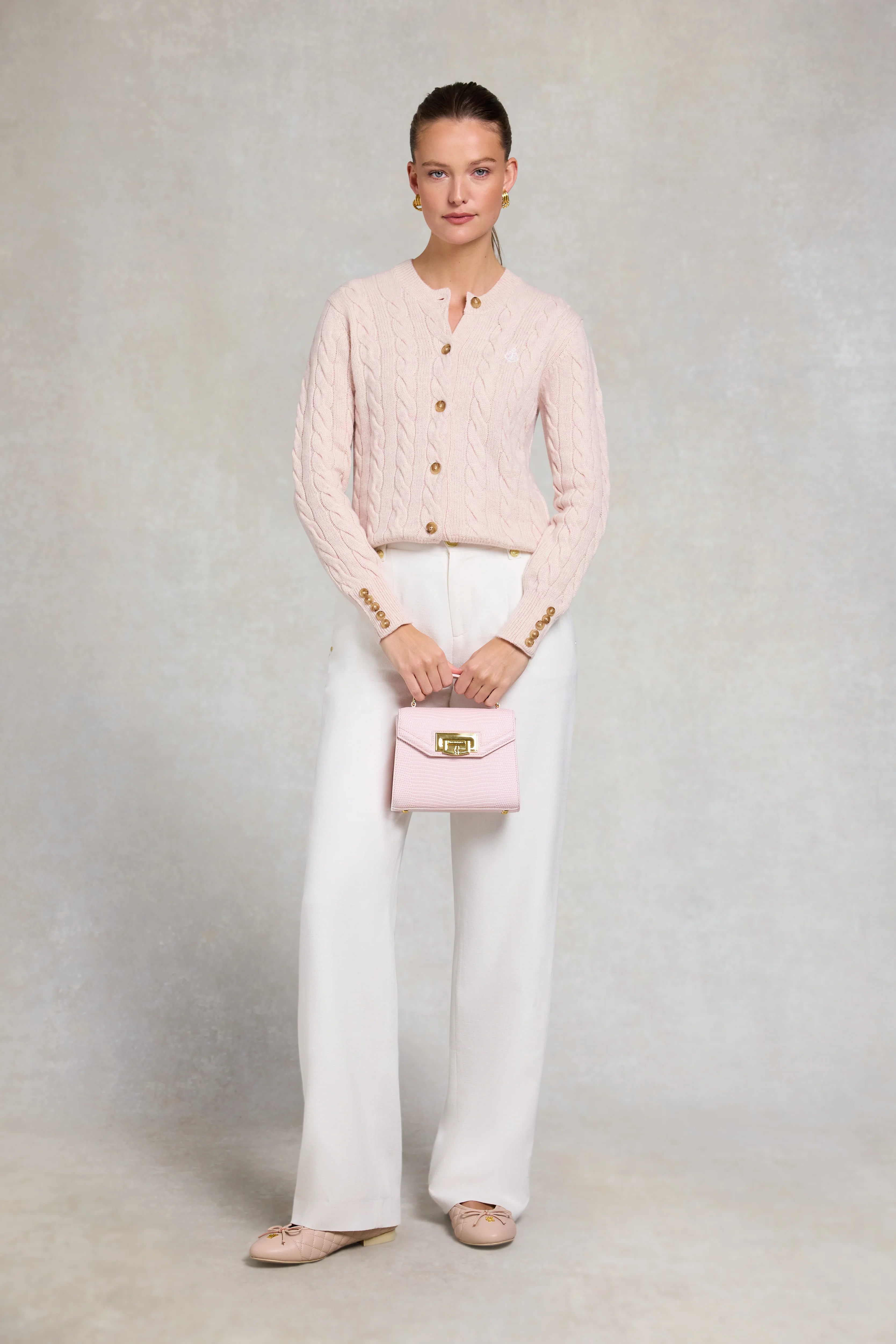 Bourton Cardigan (Palest Pink) - Image 3