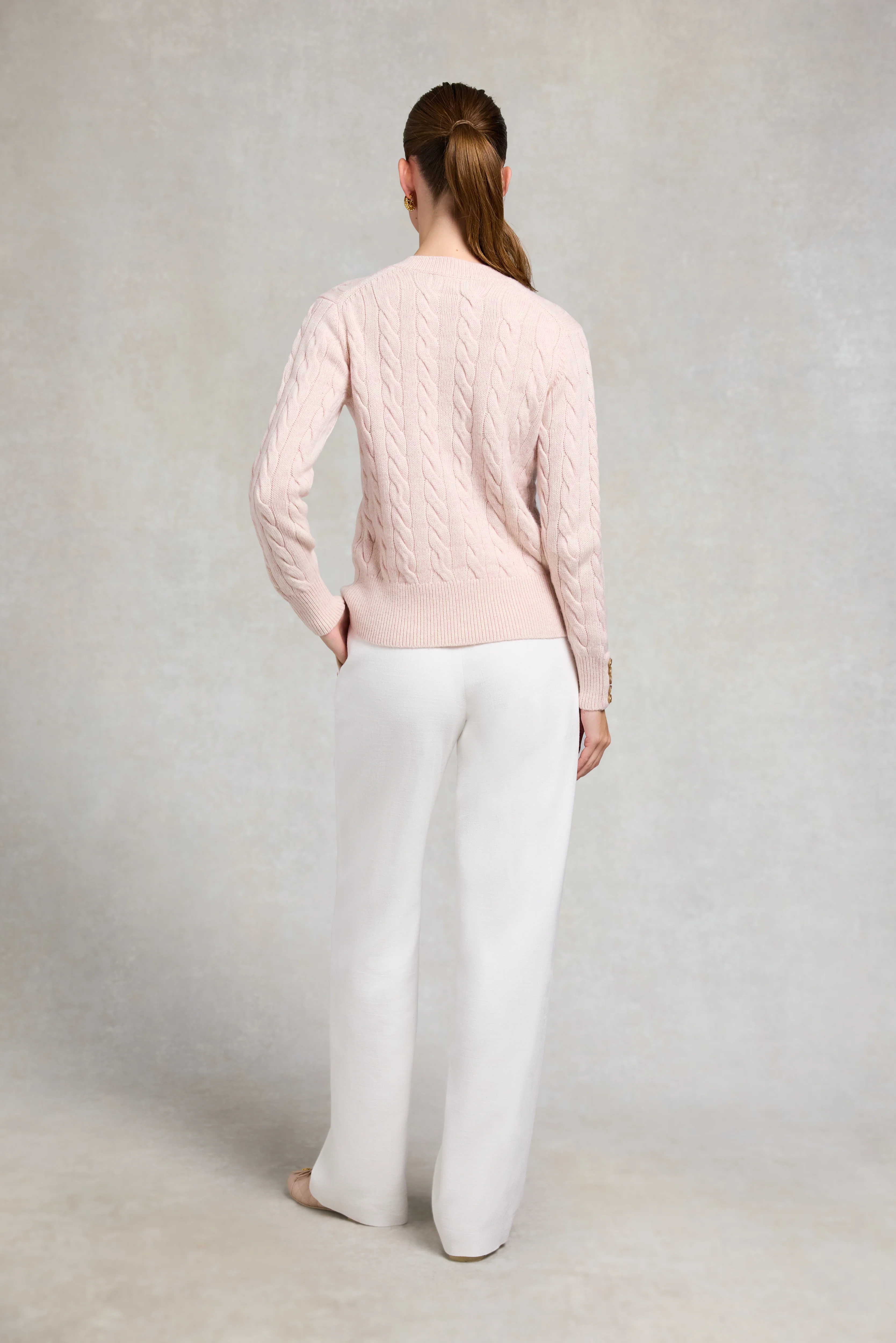 Bourton Cardigan (Palest Pink) - Image 4
