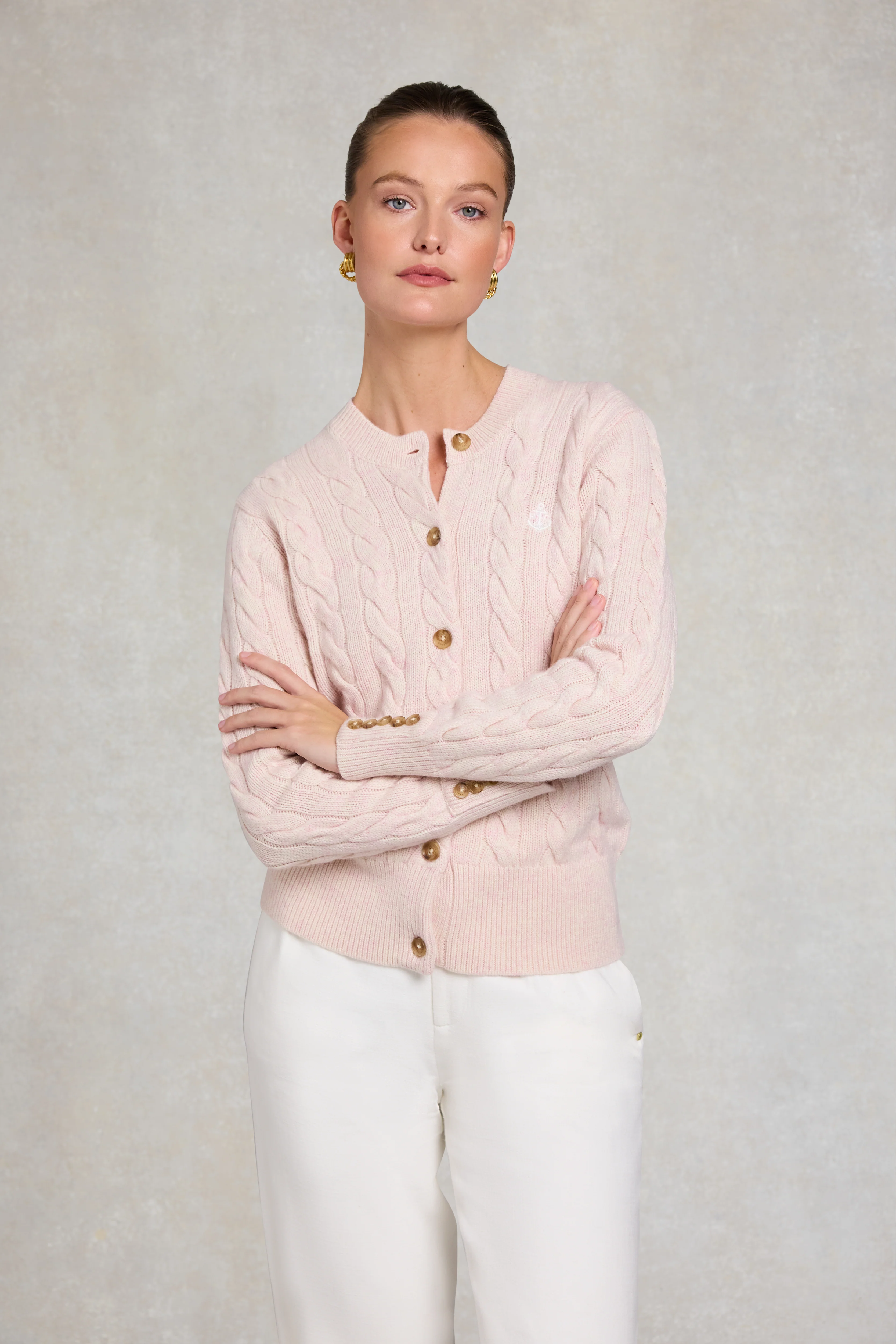 Bourton Cardigan (Palest Pink) - Image 5