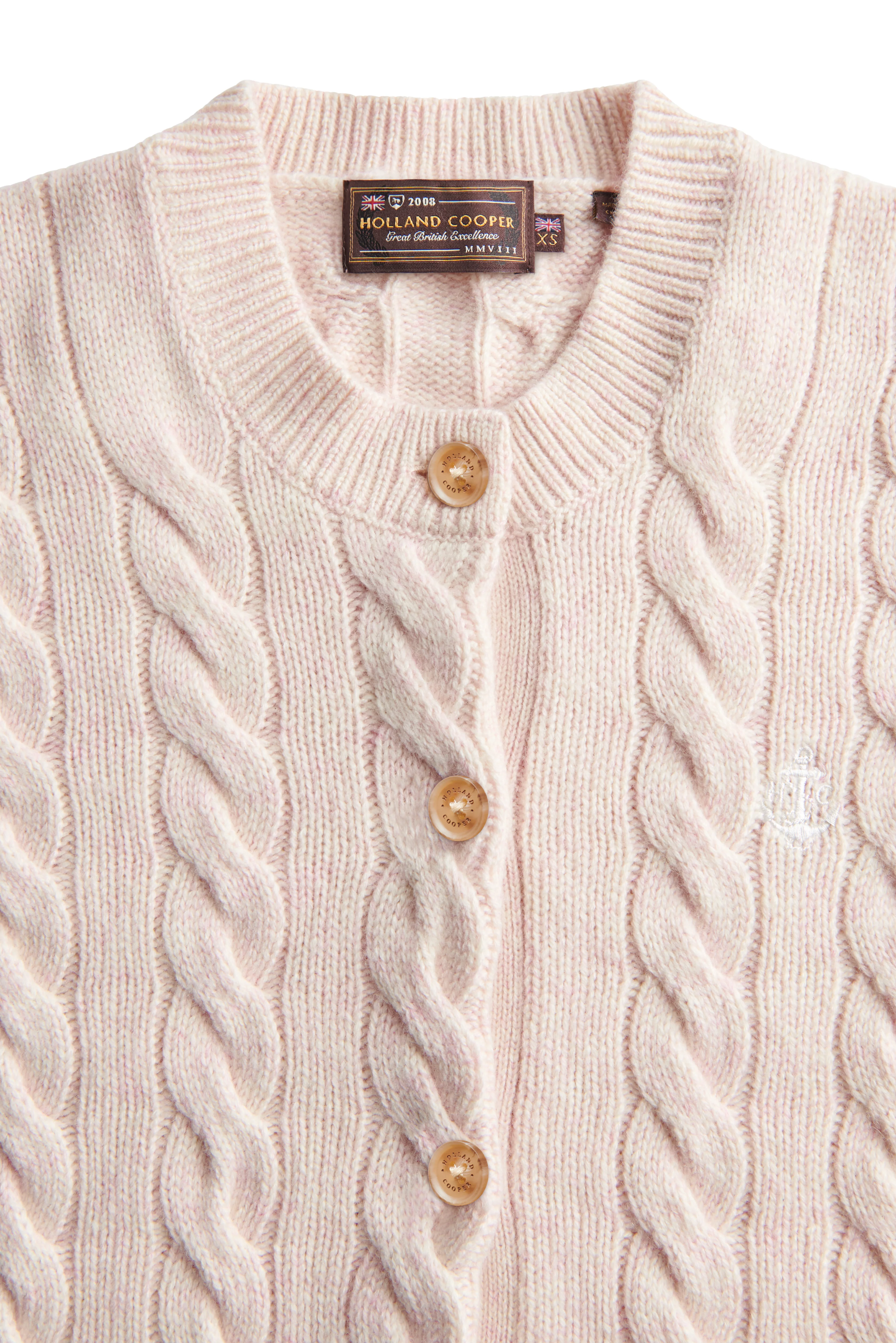 Bourton Cardigan (Palest Pink) - Image 8