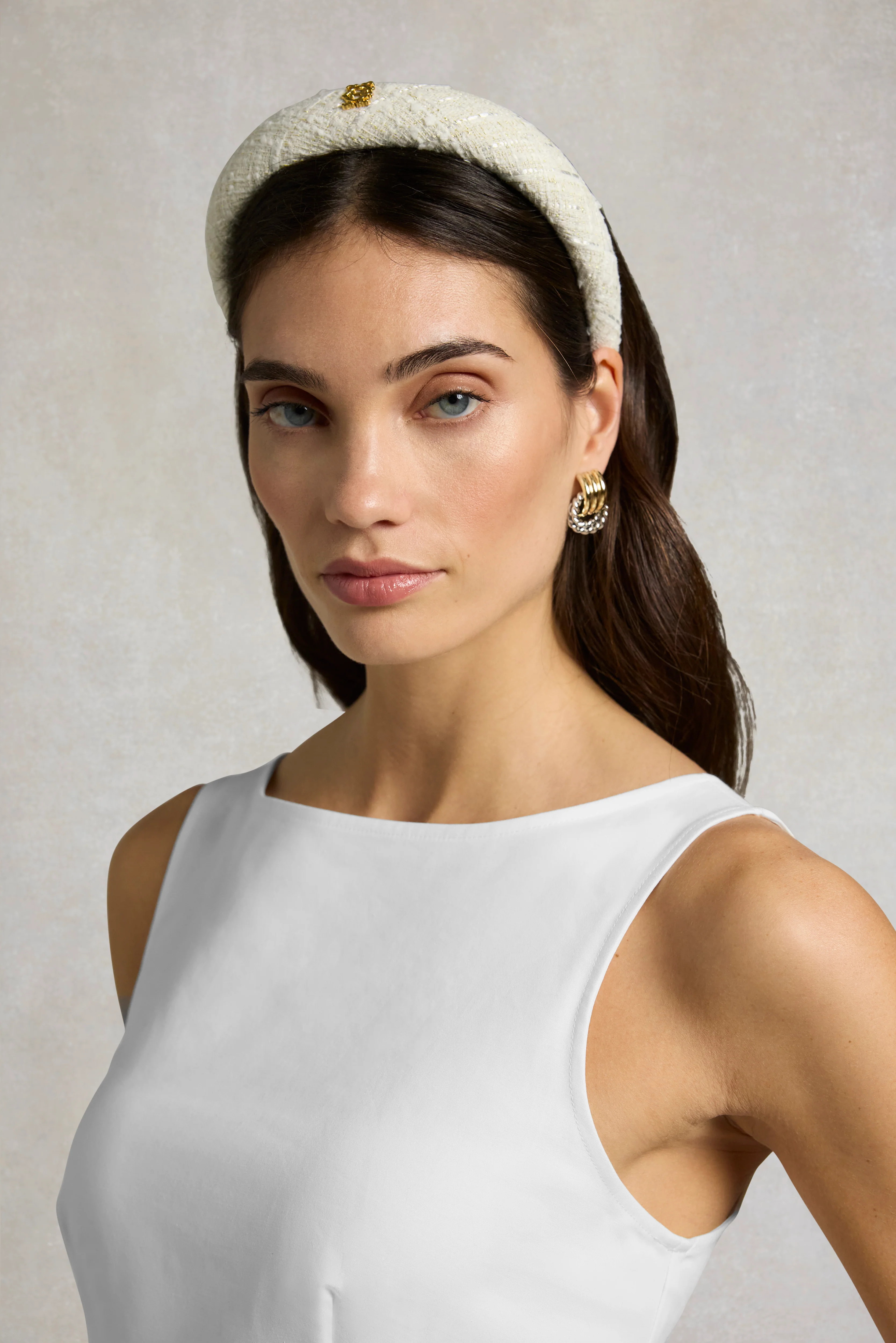 Braided Hoop Earring (Gold Silver) - Image 3