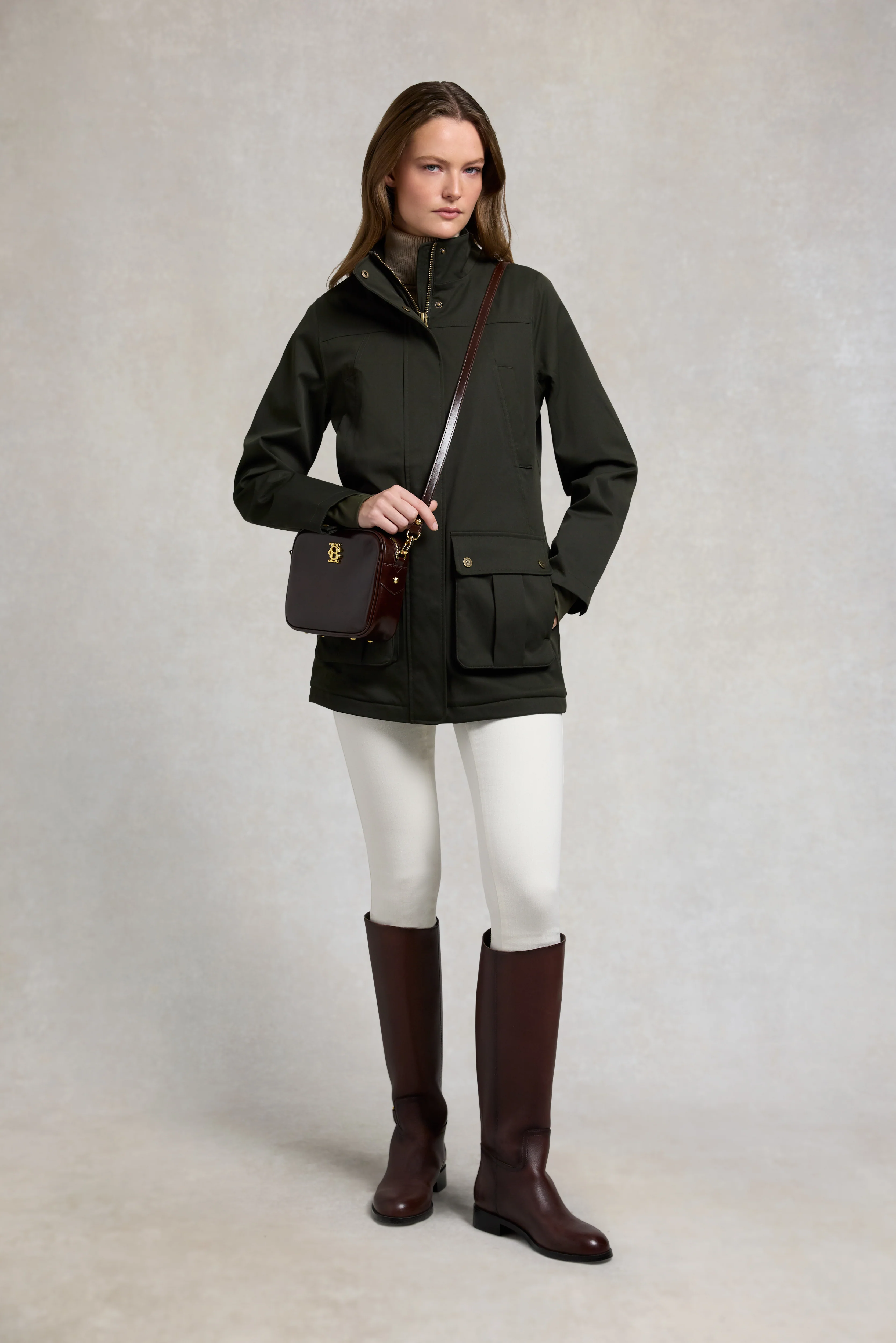 Bramwell Waterproof Country Coat (Khaki) - Image 5