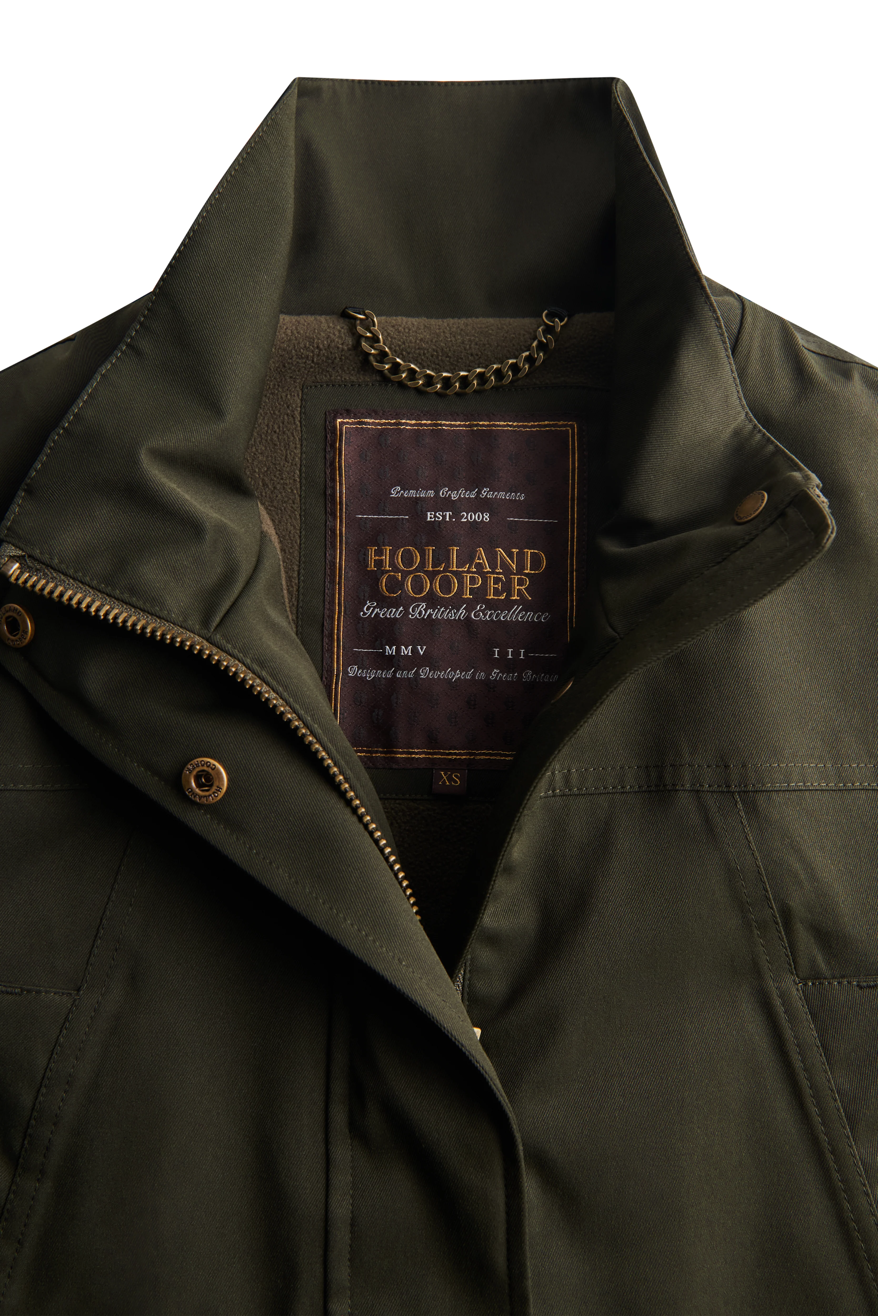 Bramwell Waterproof Country Coat (Khaki) - Image 9