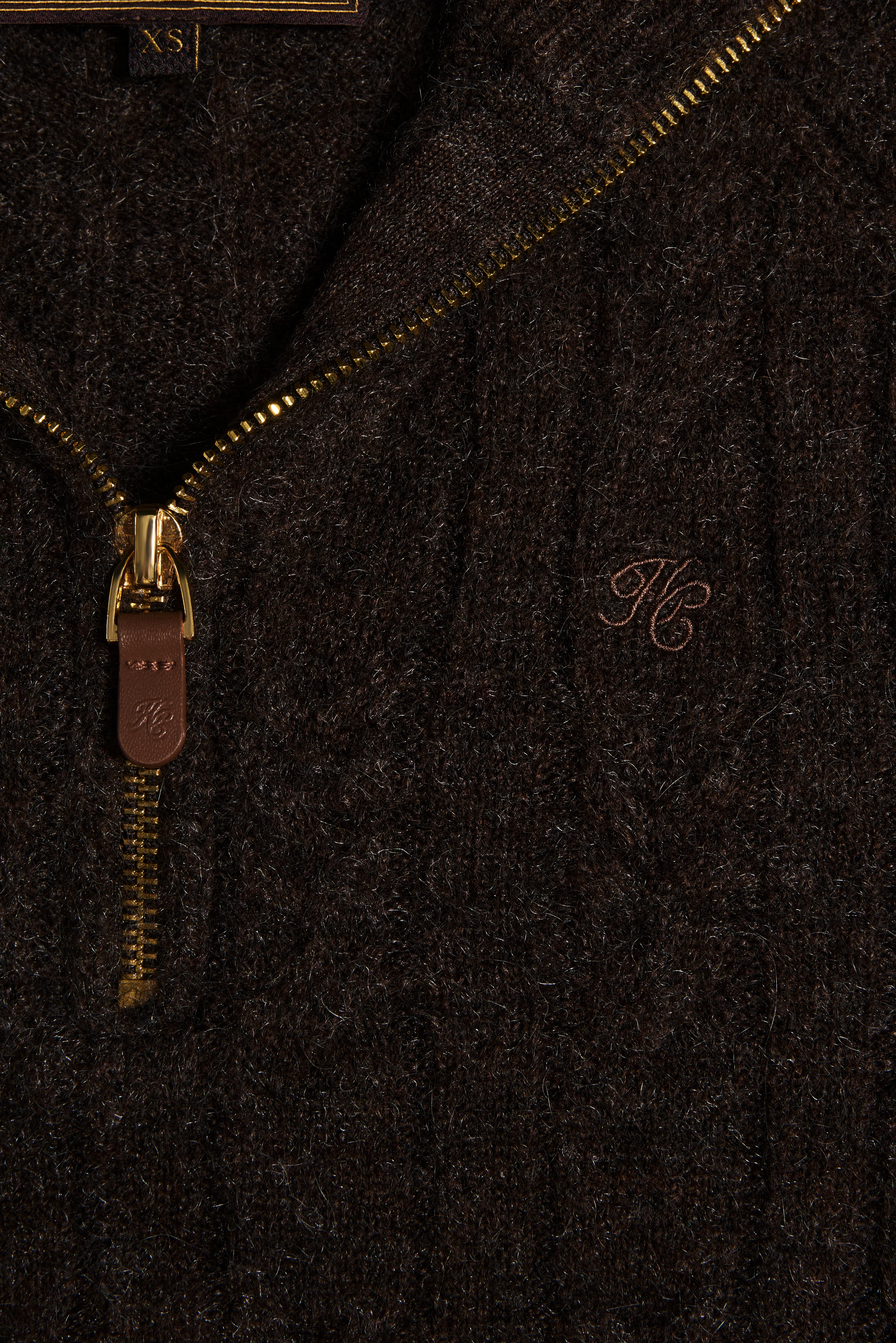 Bridget Quarter Zip Knit (Chocolate) - Image 7