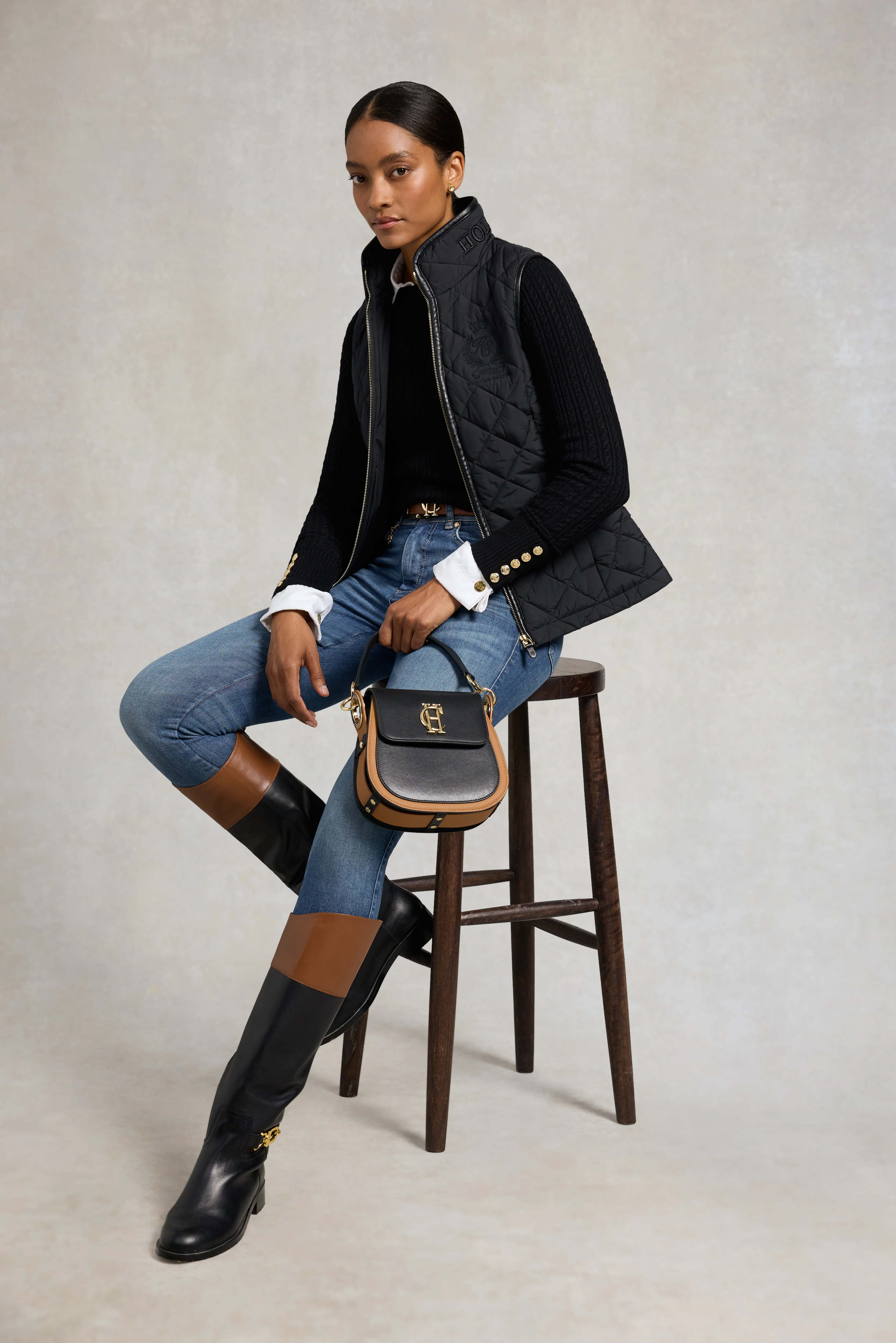 Bridle Boot (Black Tan) - Image 3