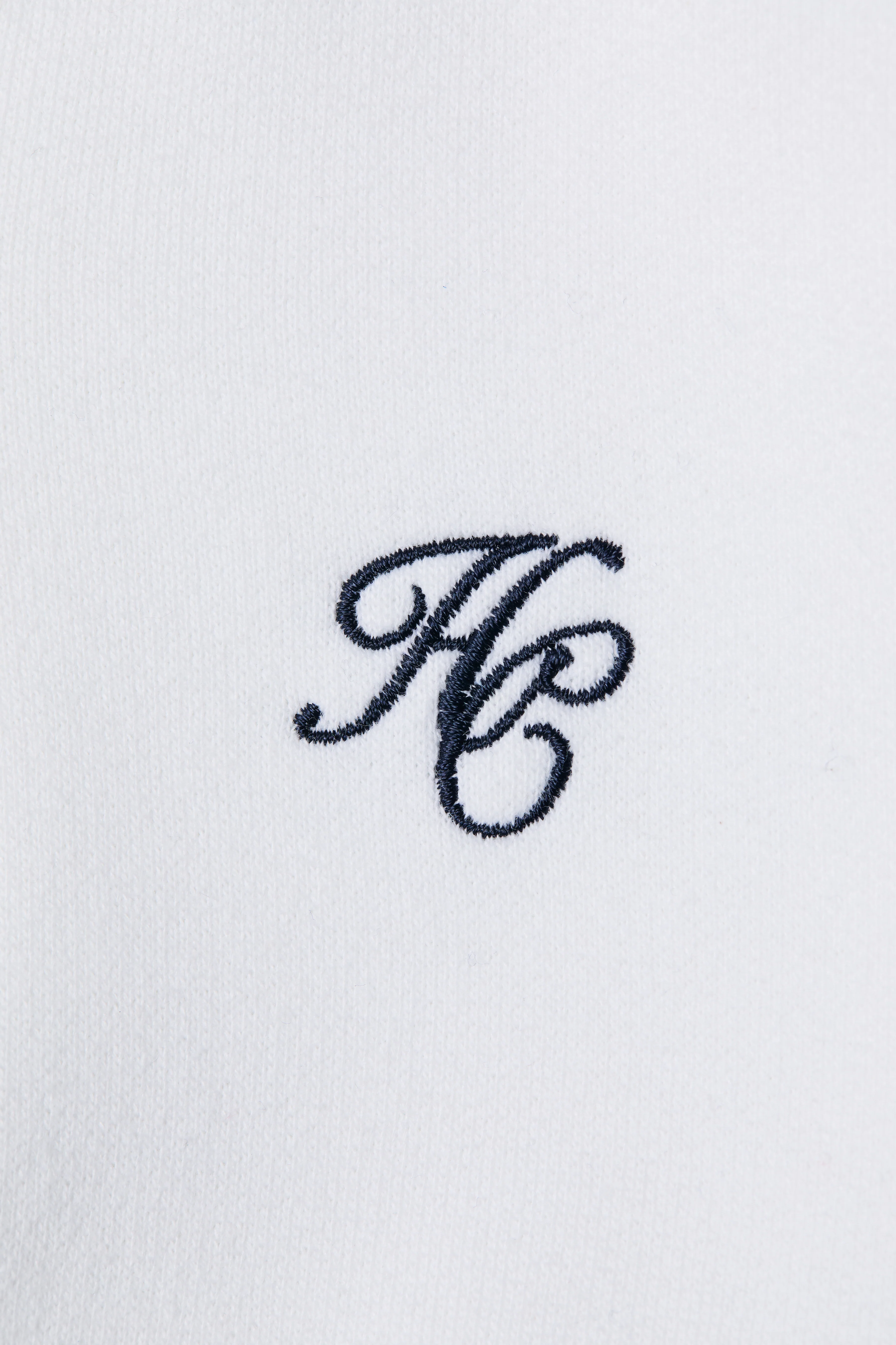 Burford Quarter Zip Neck Sweat (White) - Image 8