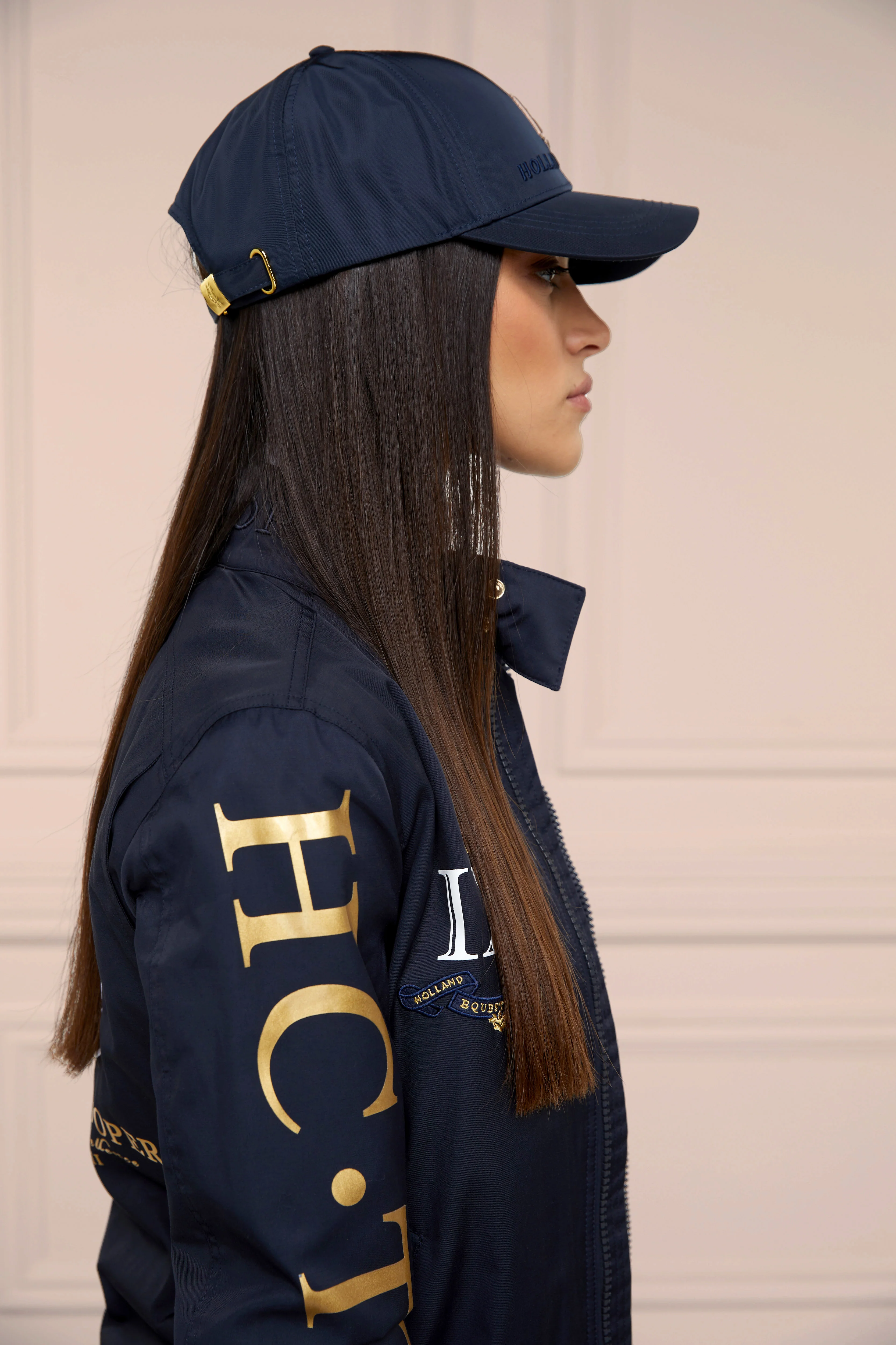 Burghley Equestrian Cap (Ink Navy Monogram) - Image 2