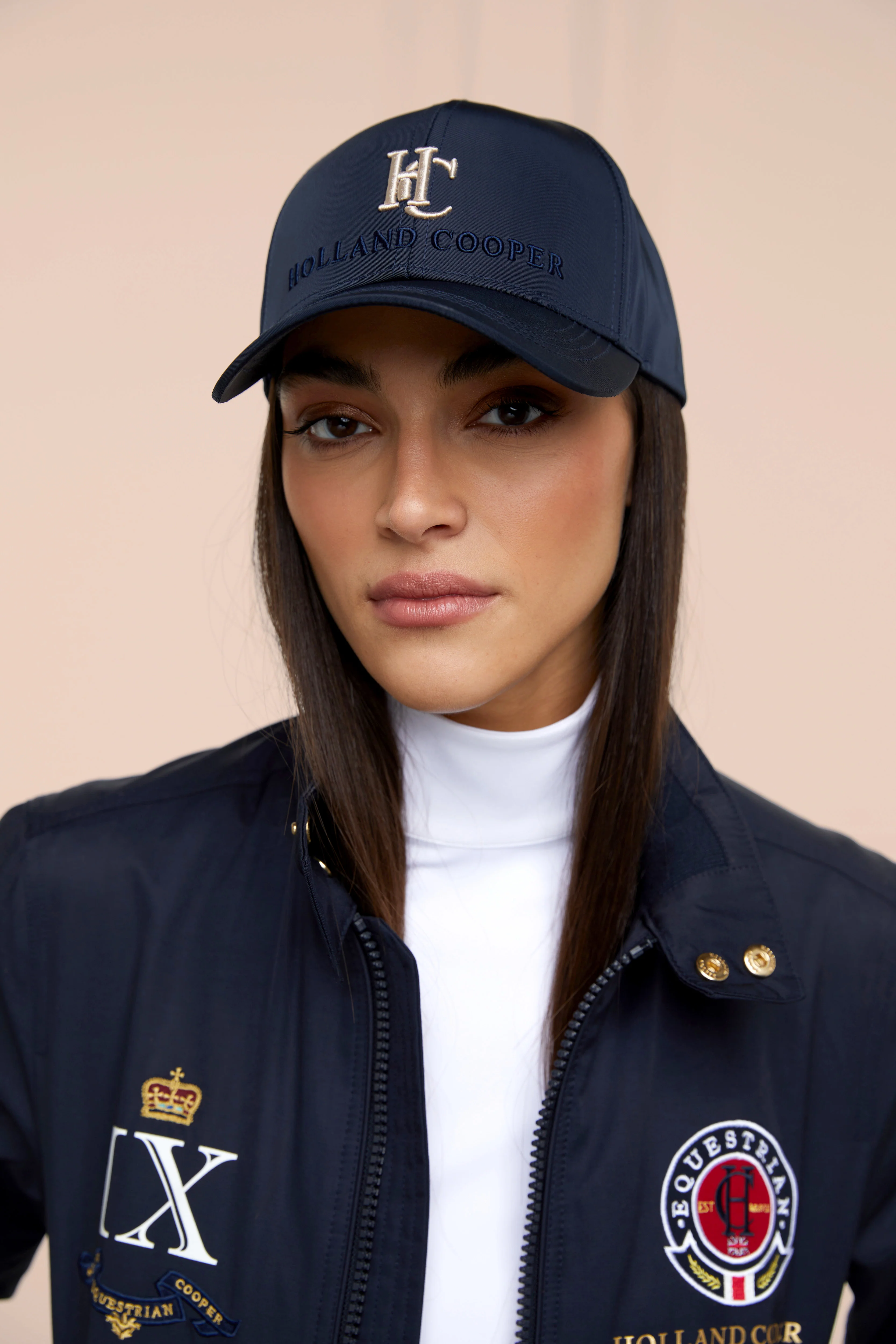Burghley Equestrian Cap (Ink Navy Monogram) - Image 3