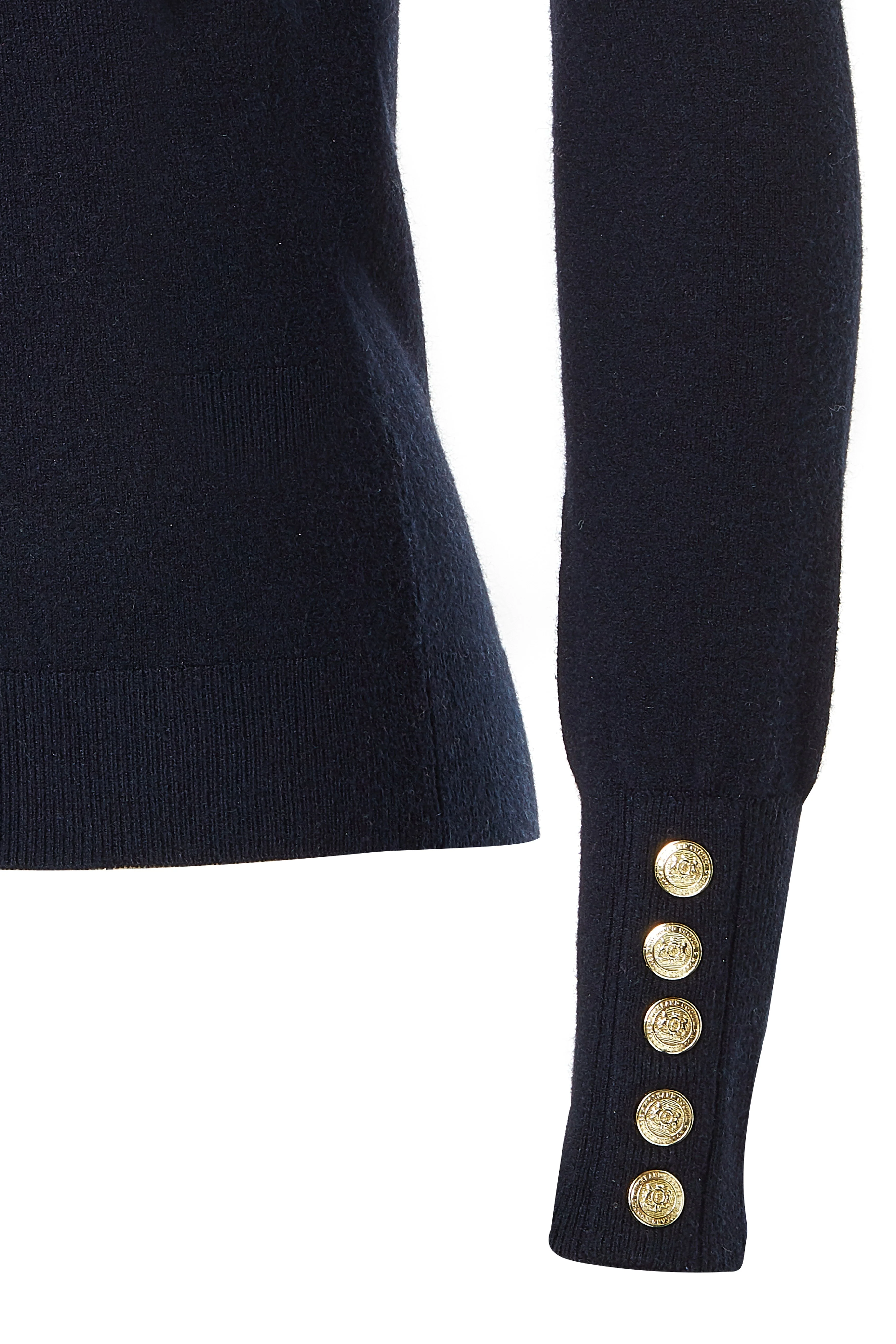 Buttoned Knit Roll Neck (Ink Navy) - Image 8