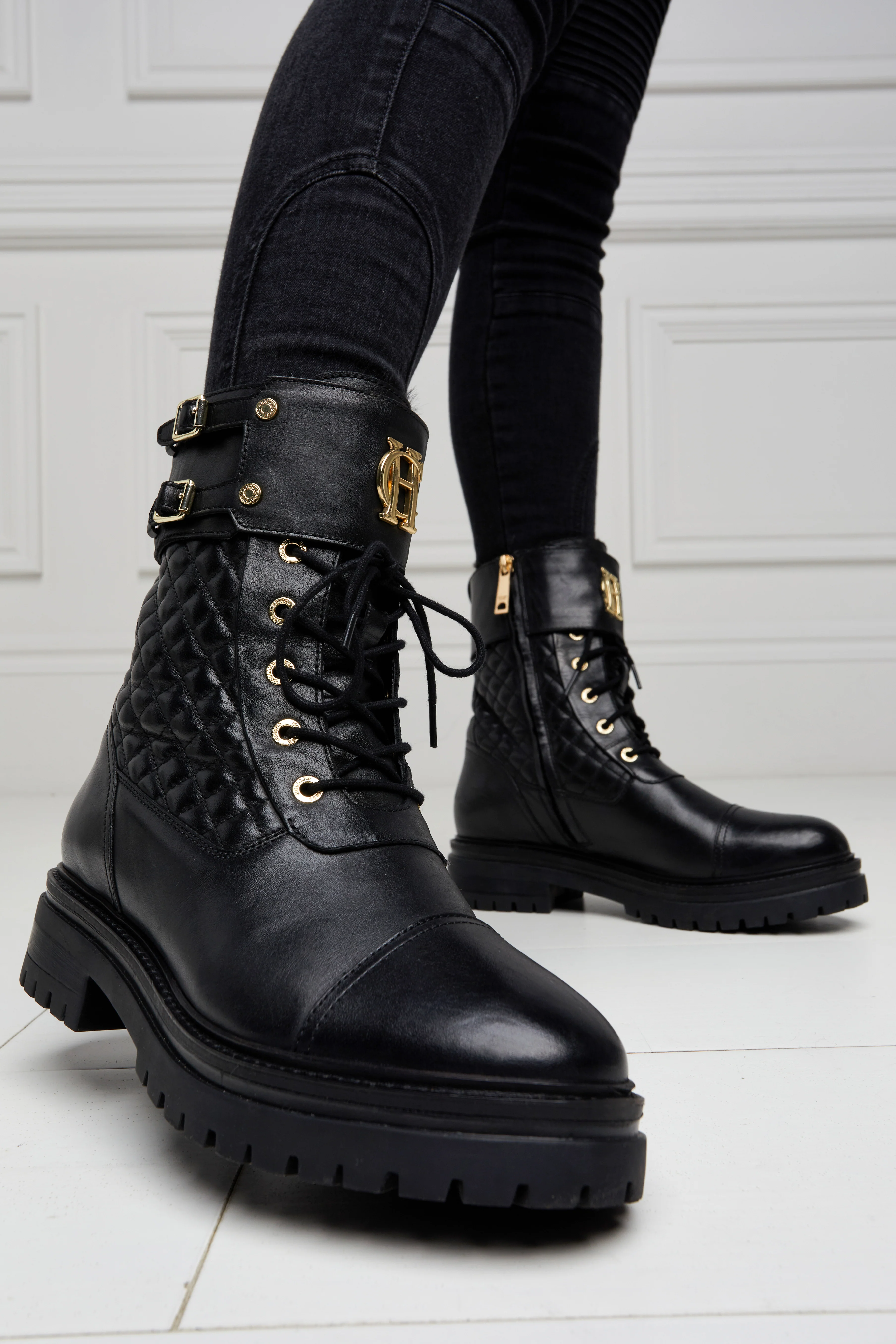 Camden Biker Boot (Black) - Image 4