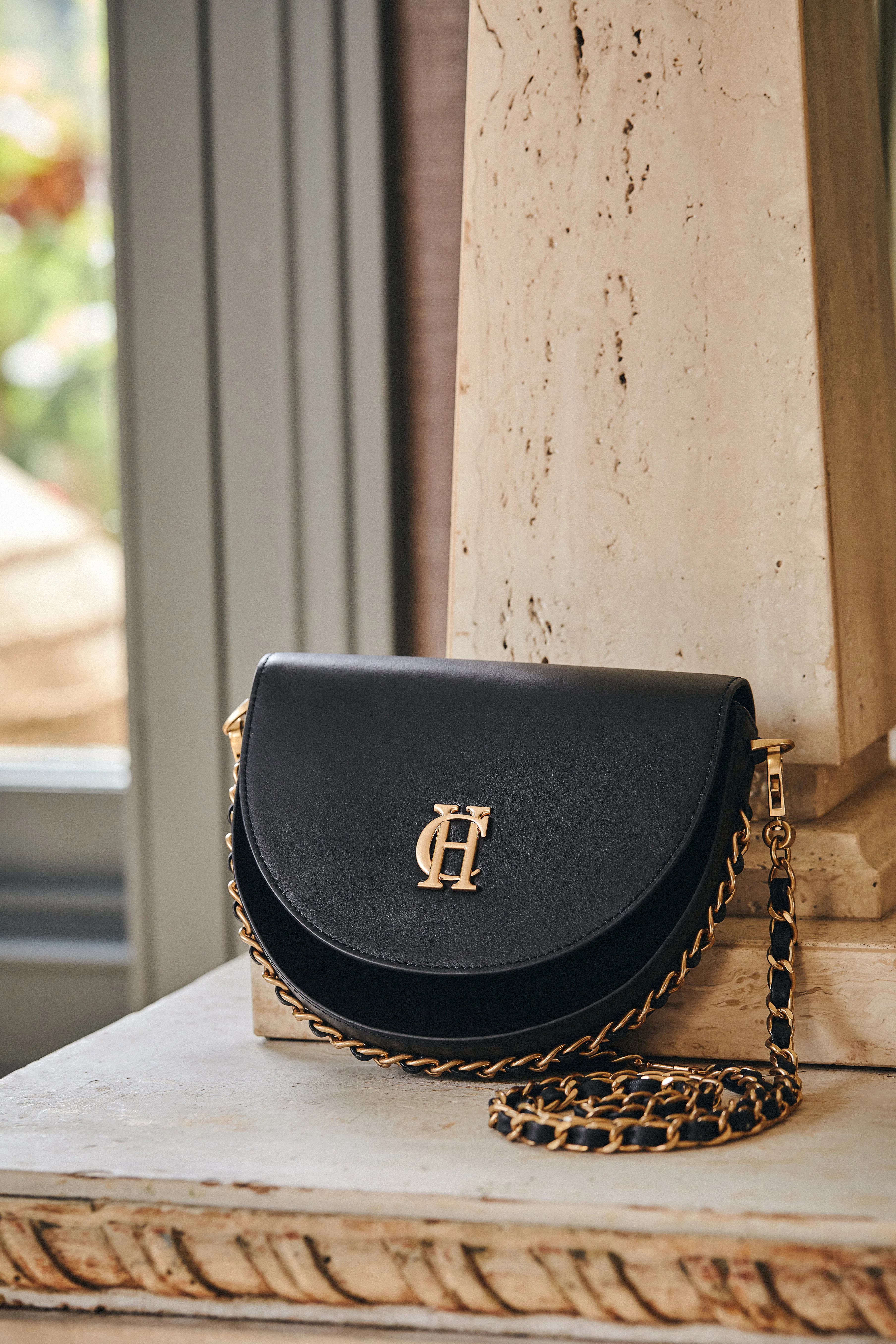 Camden Crossbody Bag (Black Chain)