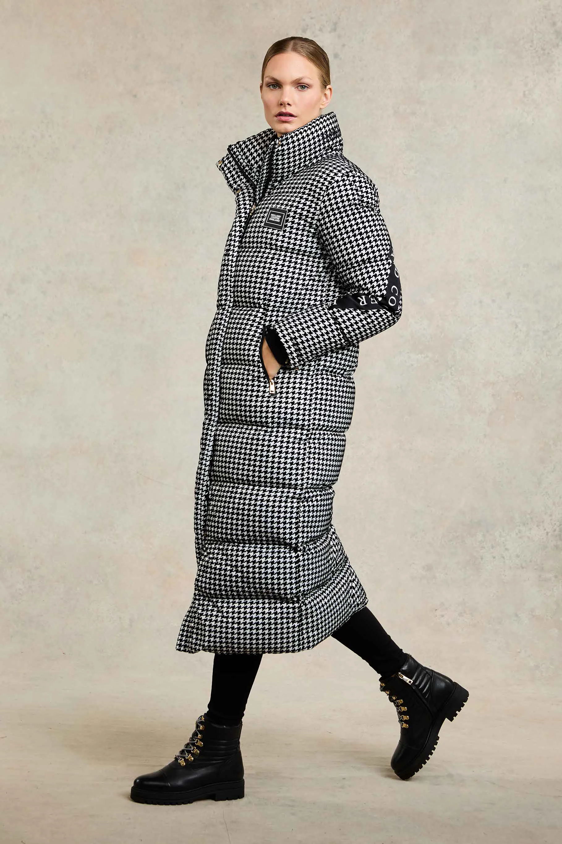 Camden Longline Coat (Houndstooth) - Image 5