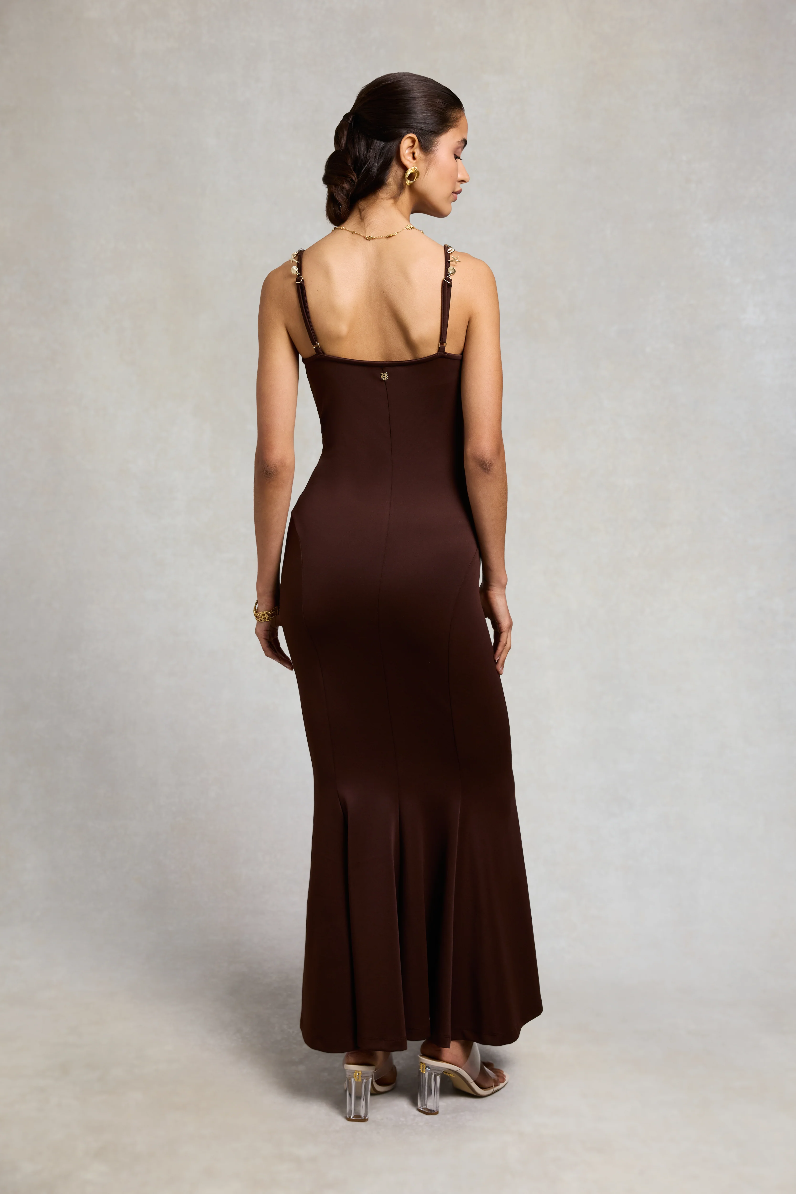 Cameron Cowrie Maxi Dress (Walnut) - Image 9