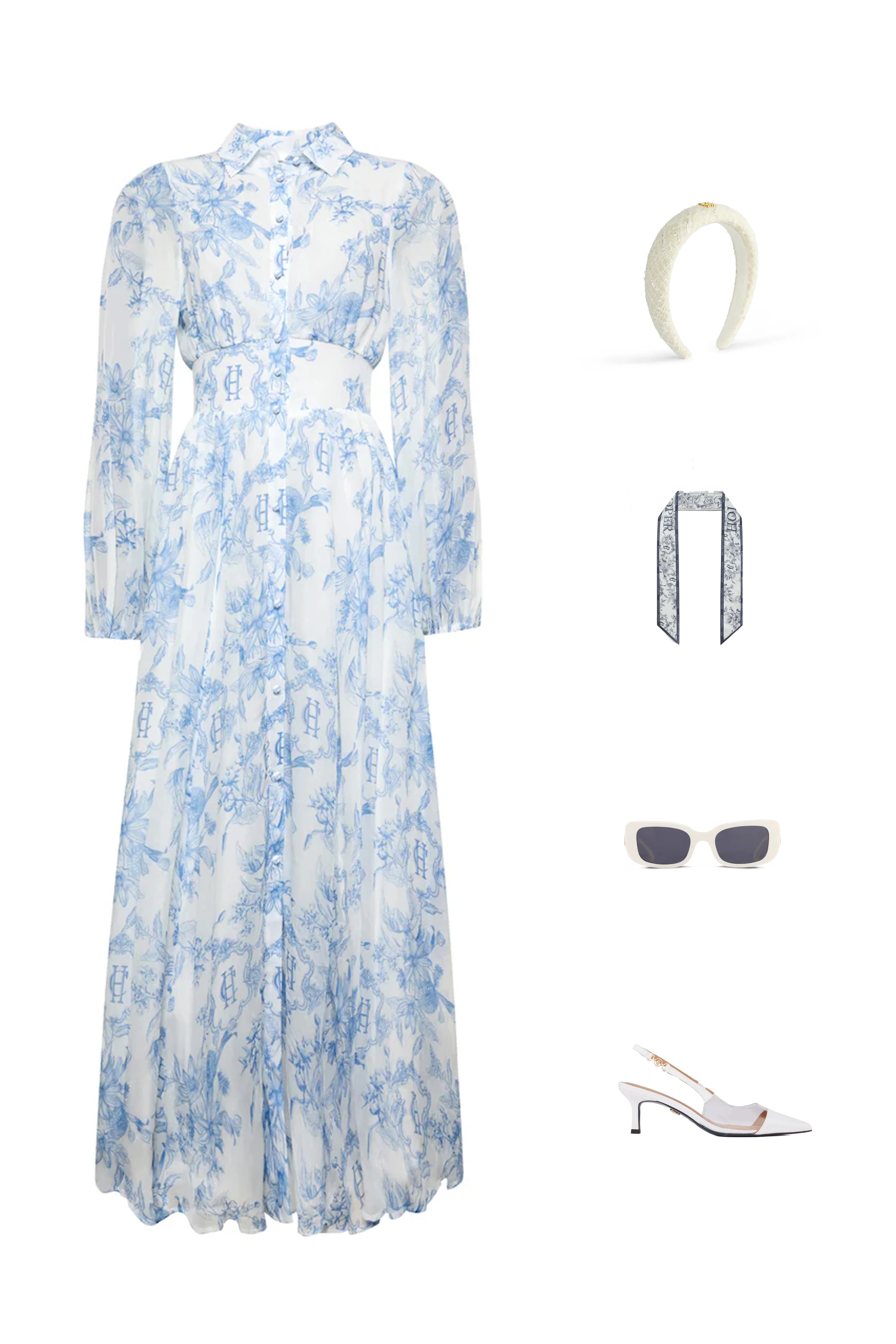 Cassie Sanger’s Badminton Trot Up 1 Paros Dress Look - Image 3