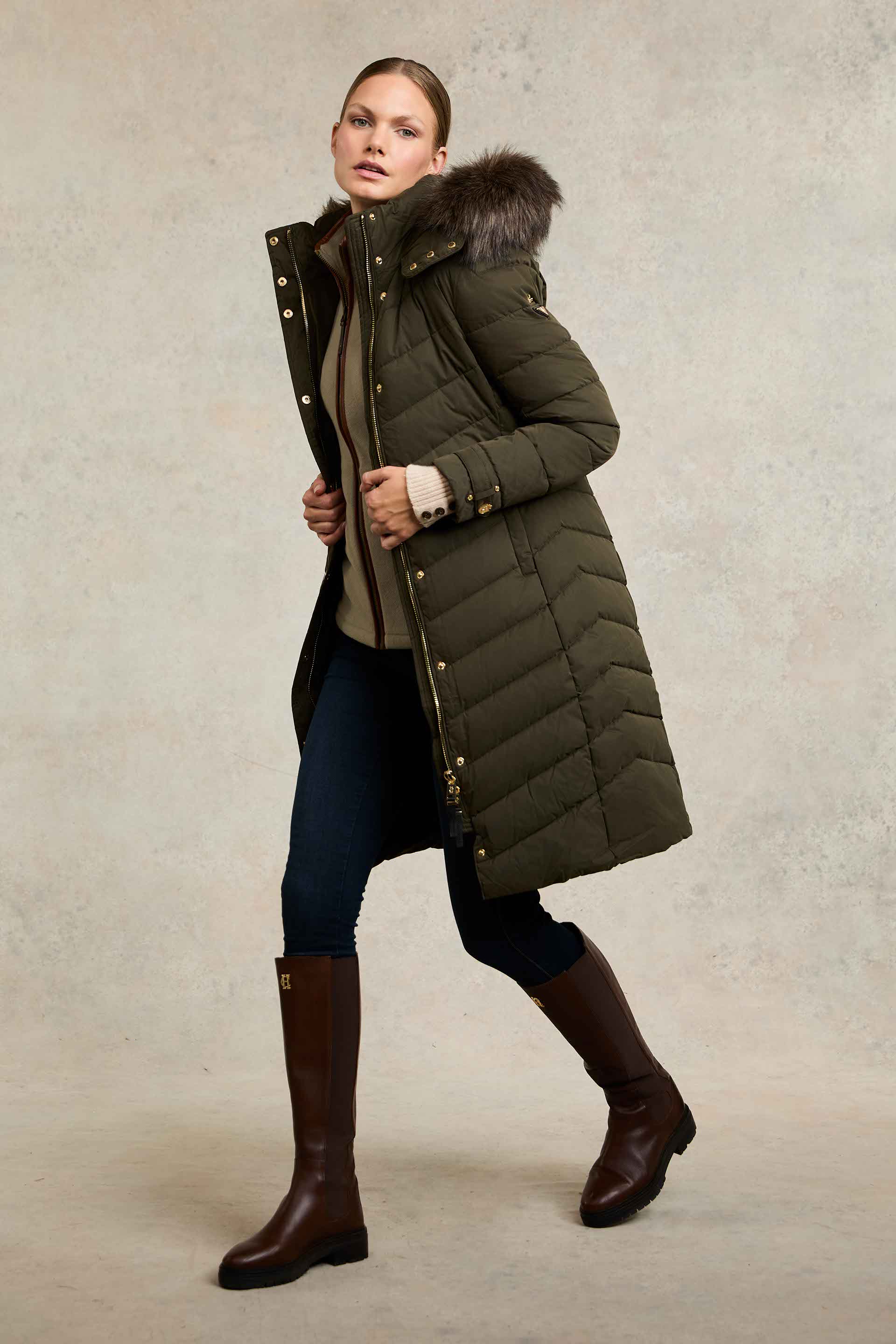 Chamonix Coat (Khaki) - Image 2