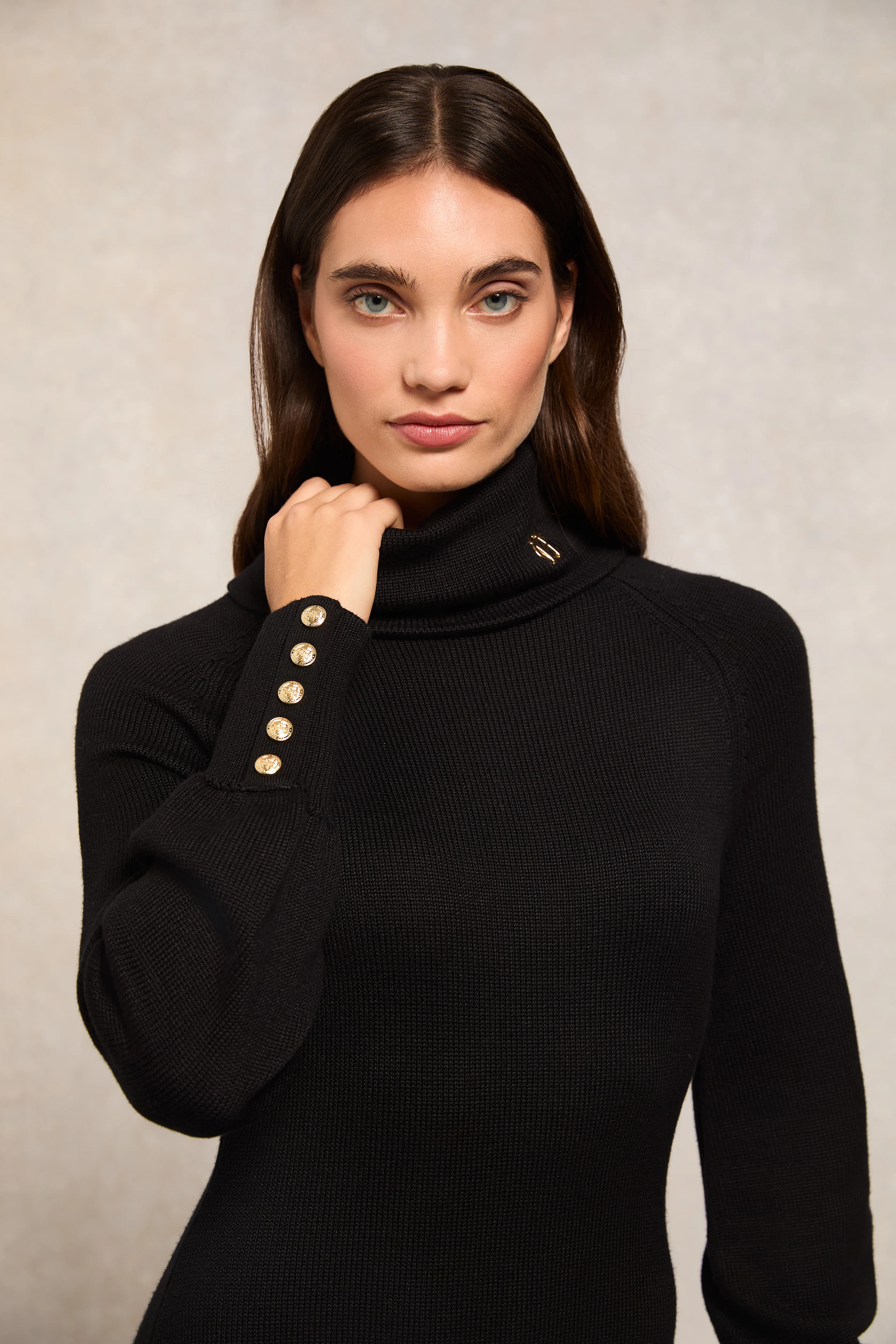 Chamonix Fit & Flare Dress (Black) - Image 8