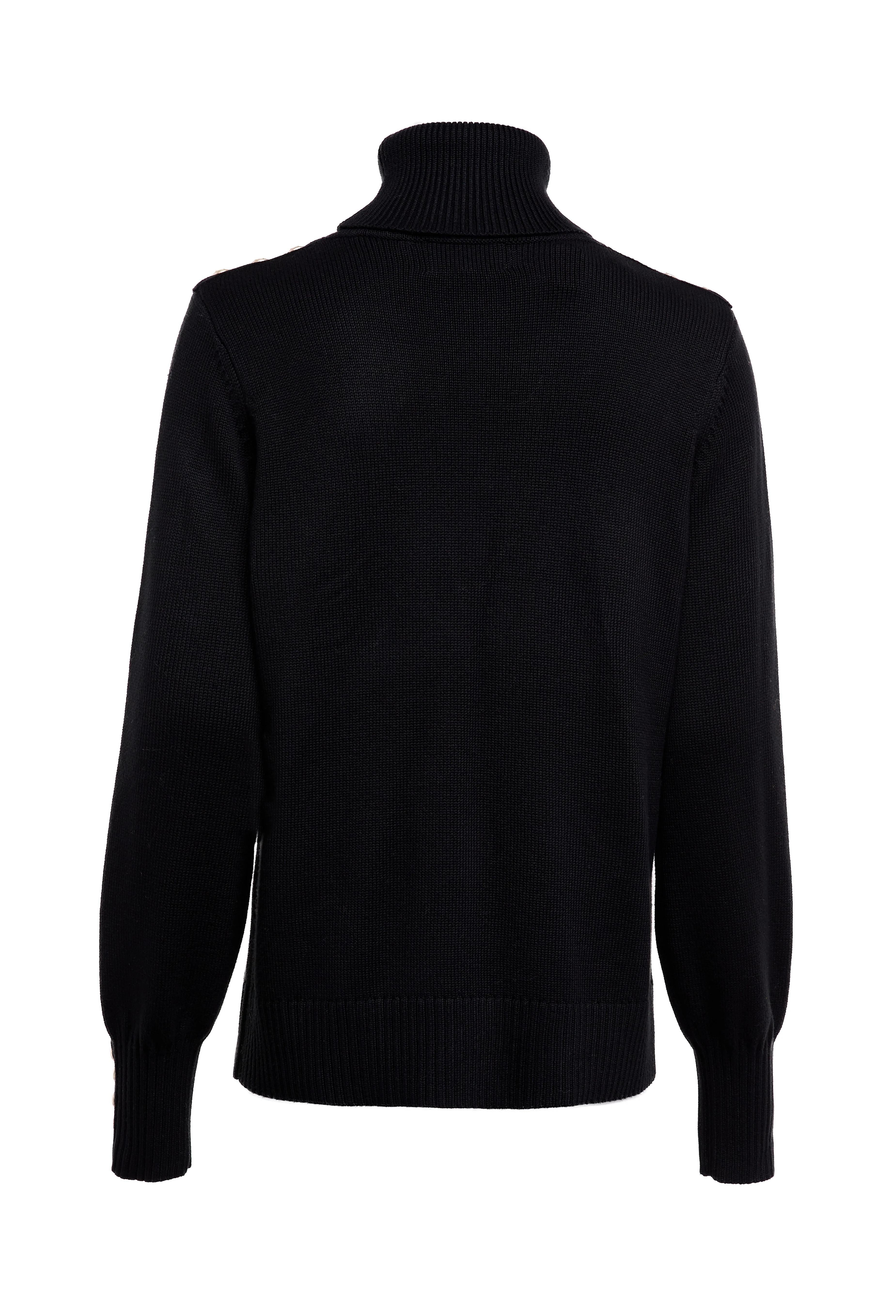 Chamonix Roll Neck Knit (Black) - Image 6