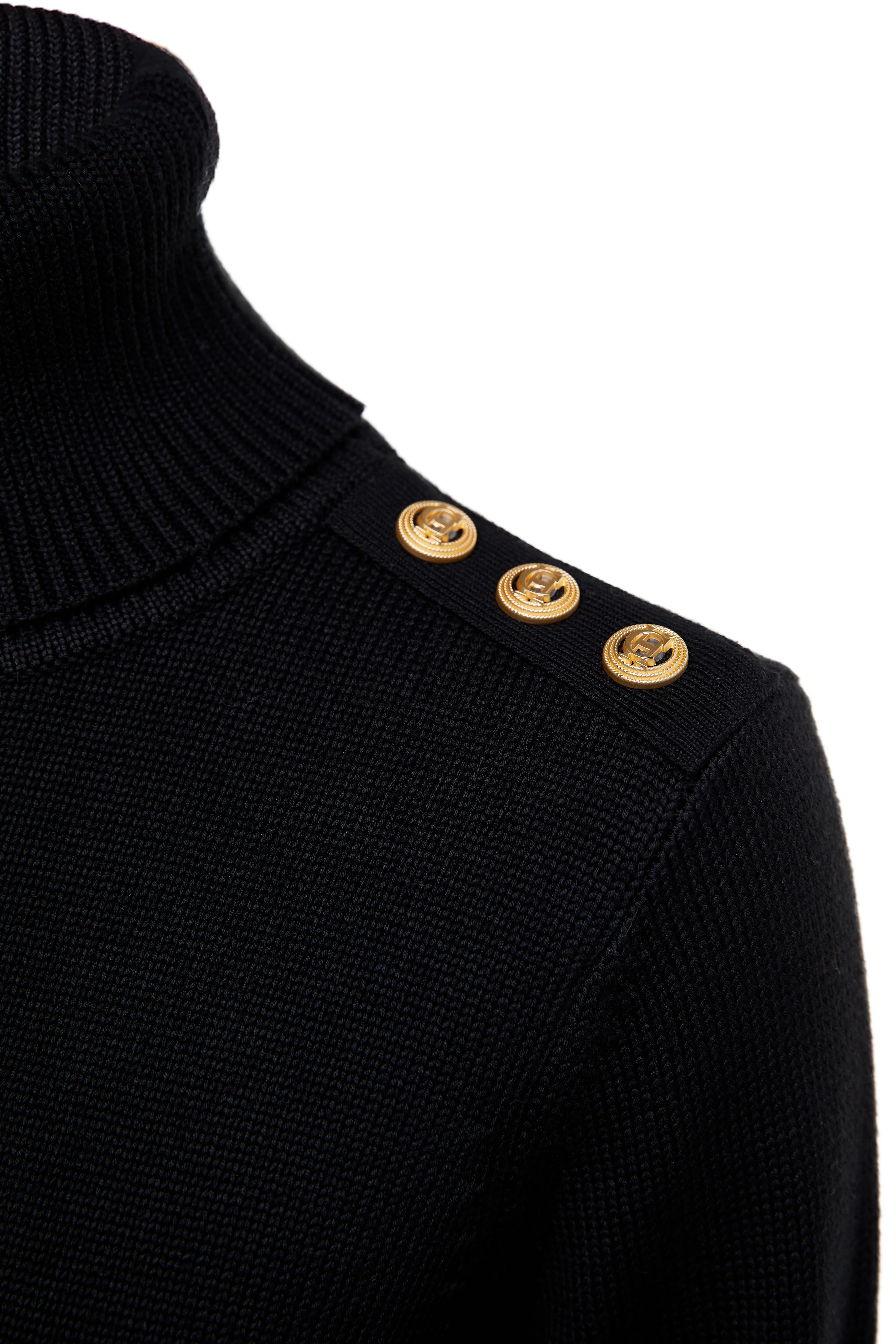 Chamonix Roll Neck Knit (Black) - Image 9