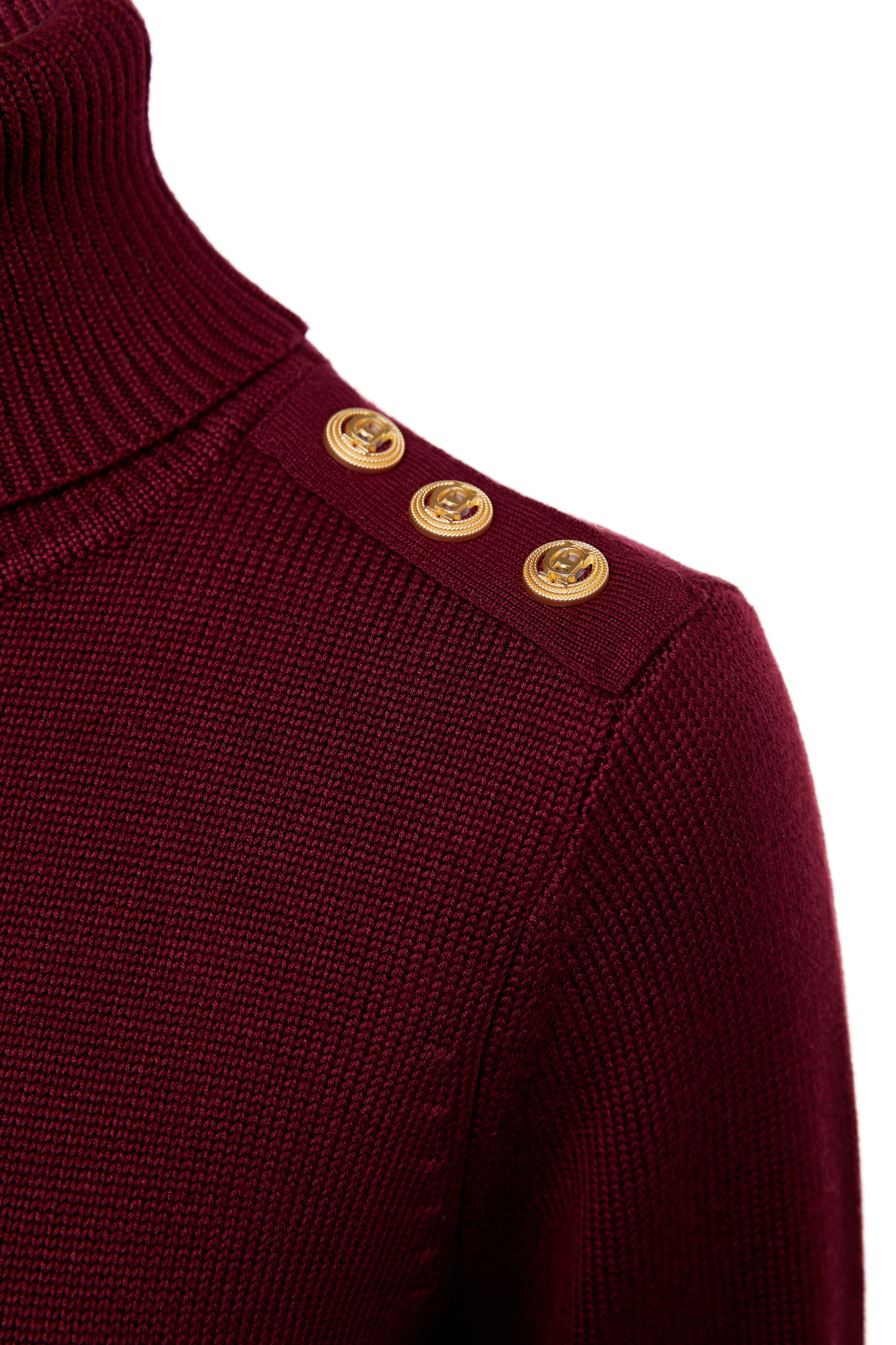 Chamonix Roll Neck Knit (Wine) - Image 10