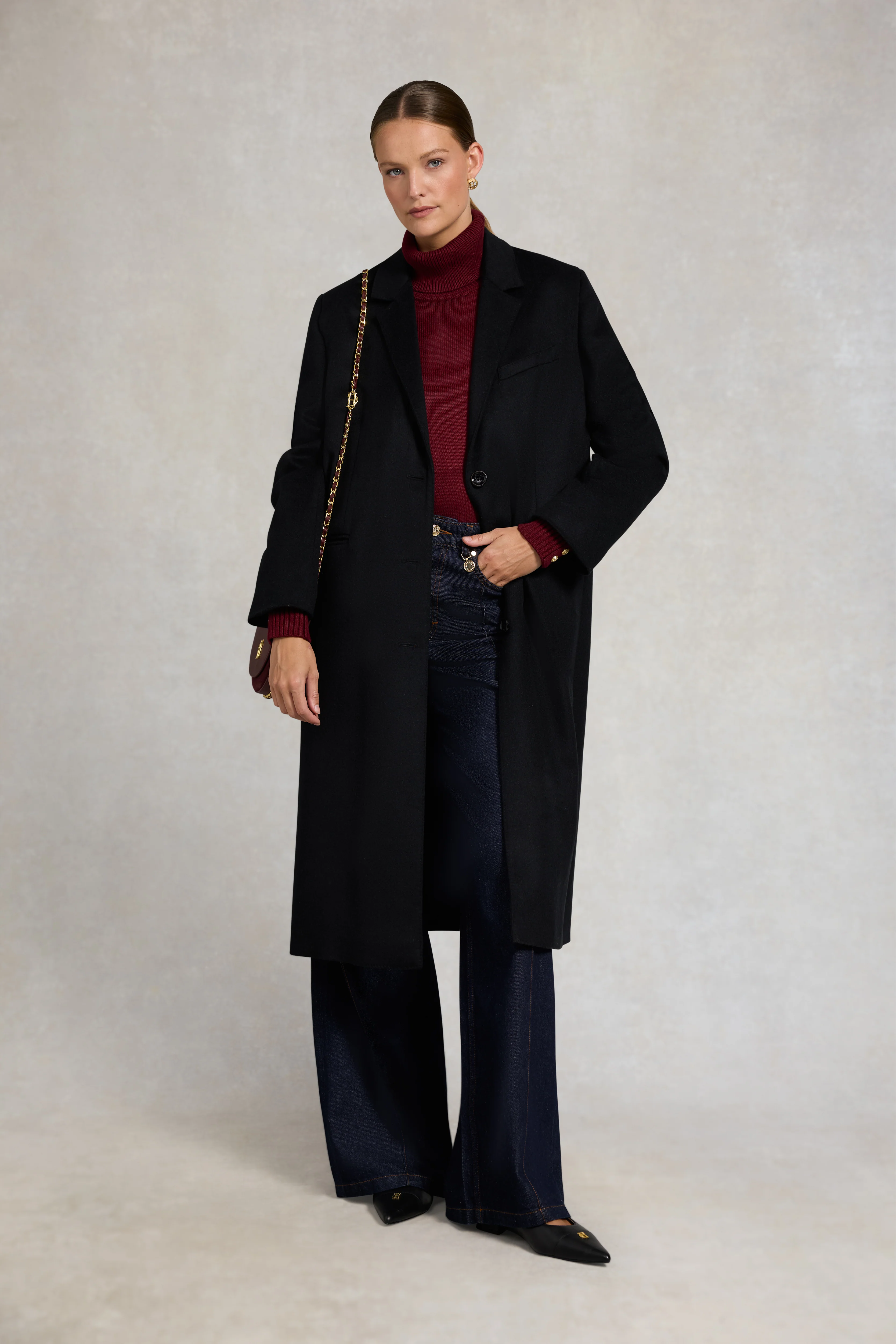 Chamonix Roll Neck Knit (Wine) - Image 3