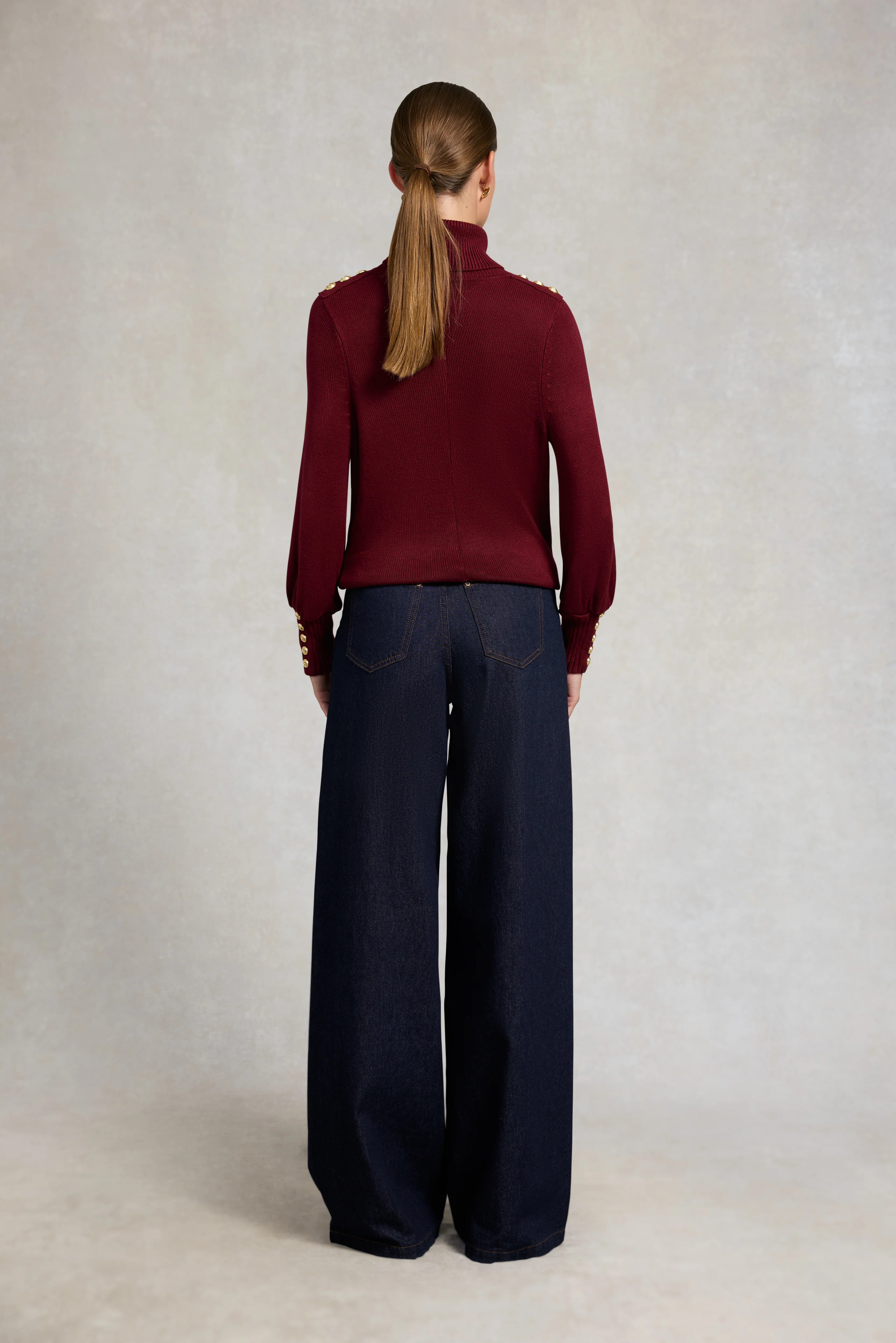 Chamonix Roll Neck Knit (Wine) - Image 5