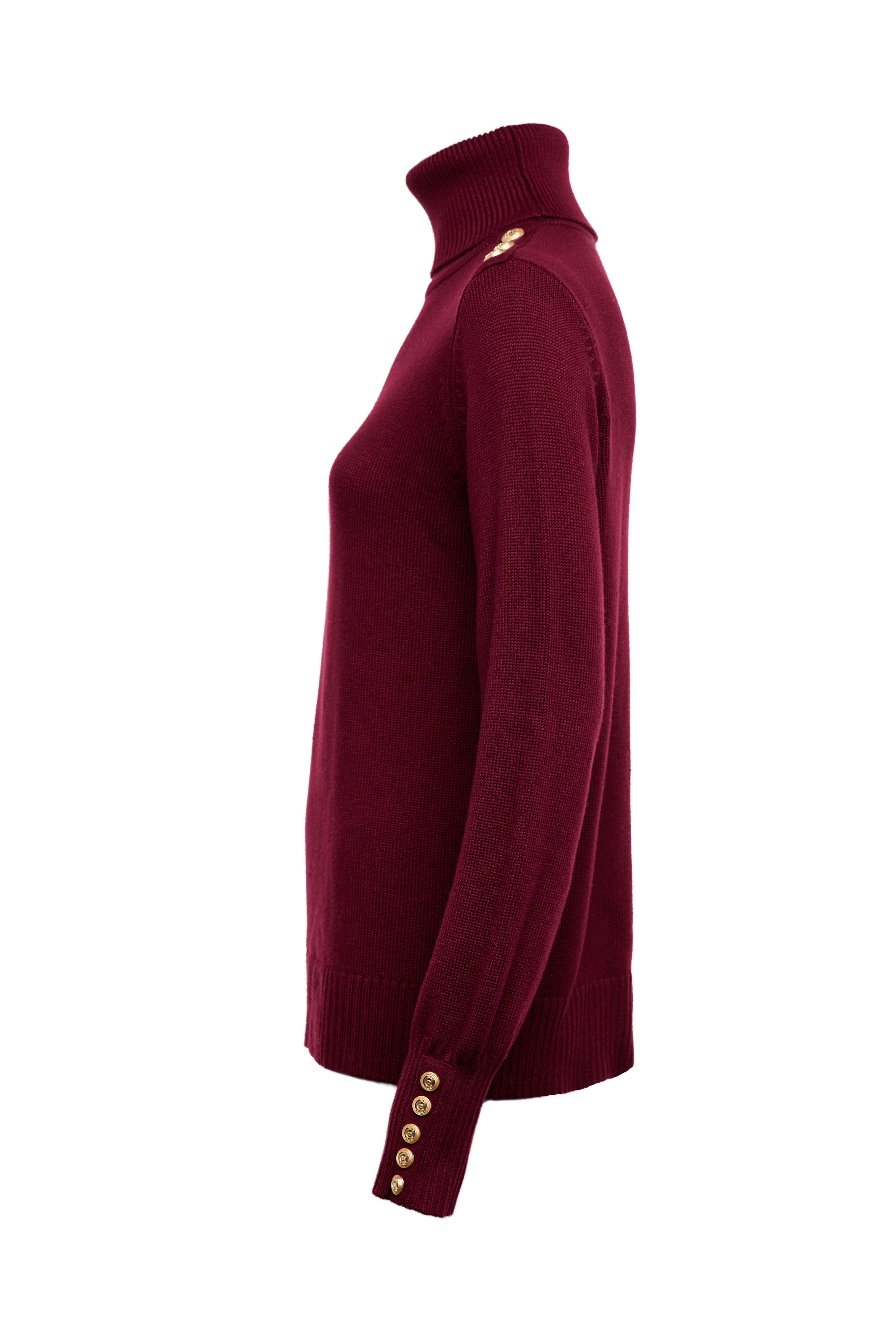Chamonix Roll Neck Knit (Wine) - Image 7