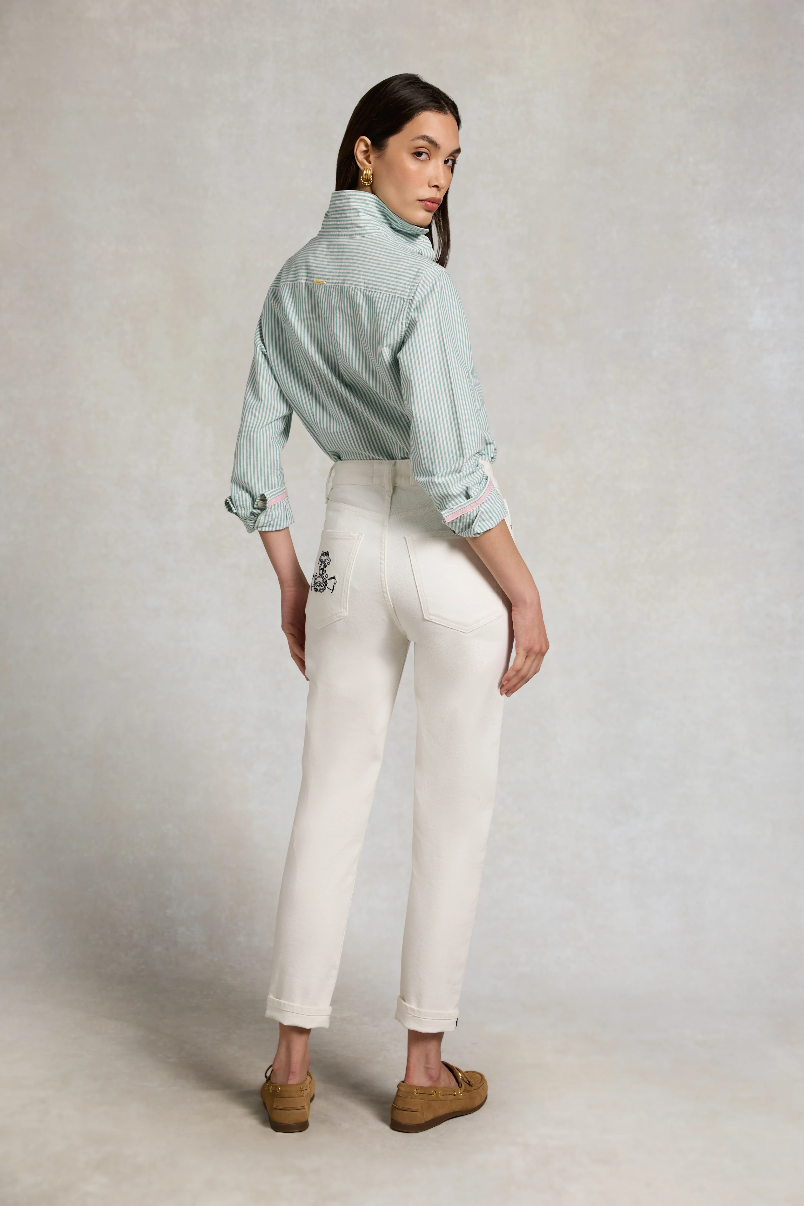 Chantilly Slim Jean (White) - Image 5