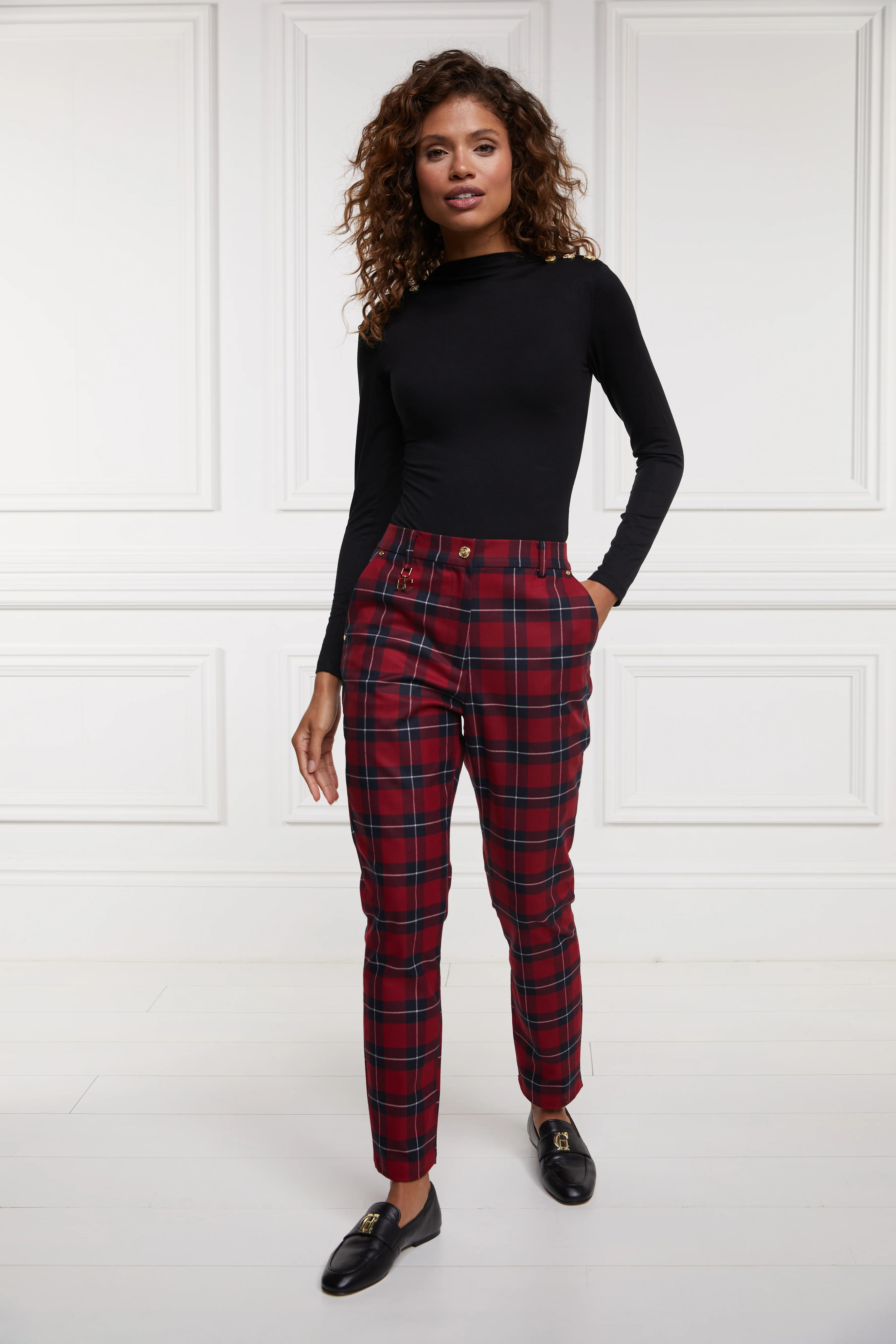 Charlton Trousers (Red Tartan) - Image 3