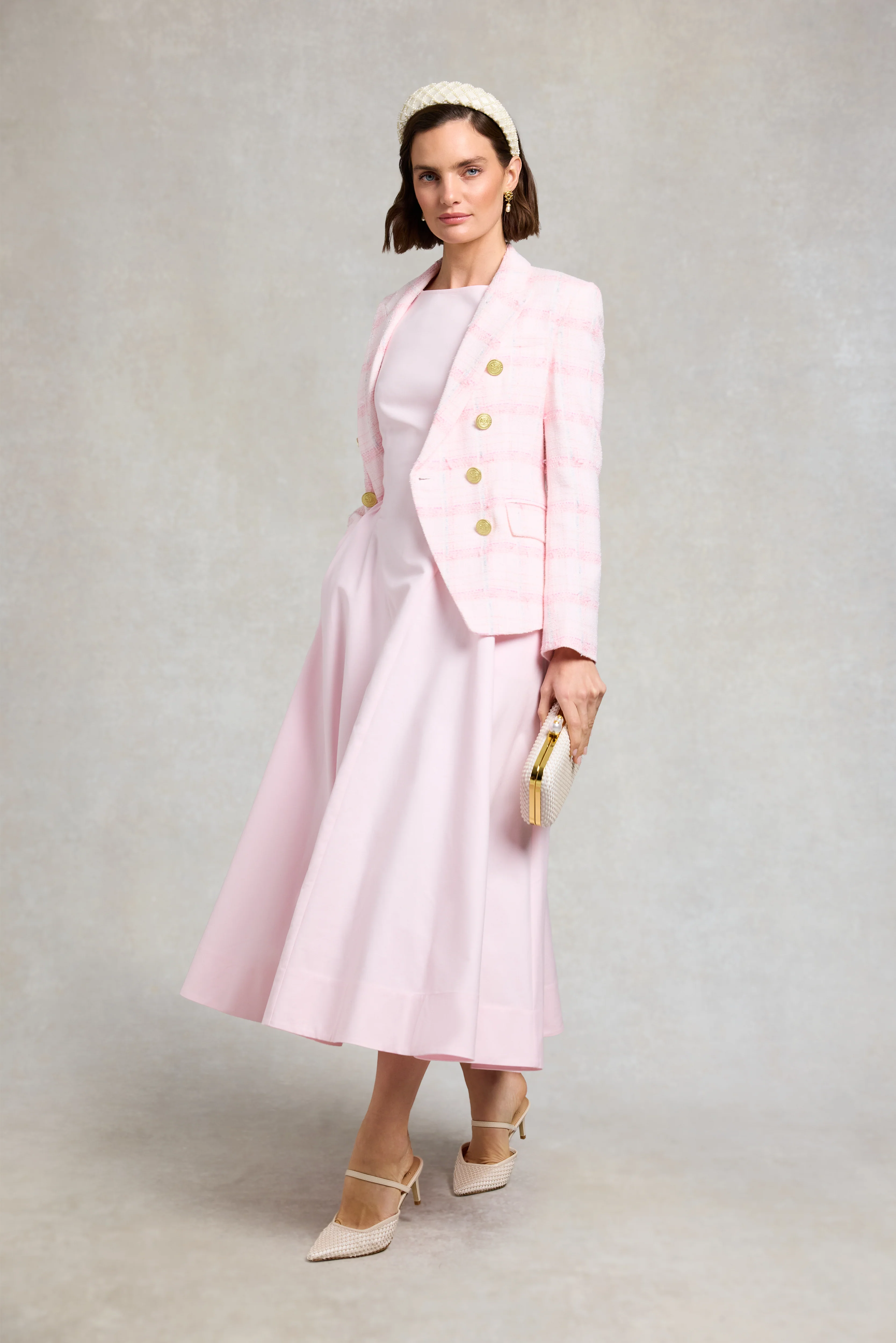 Chatsworth Woven Dress (Blush) - Image 7