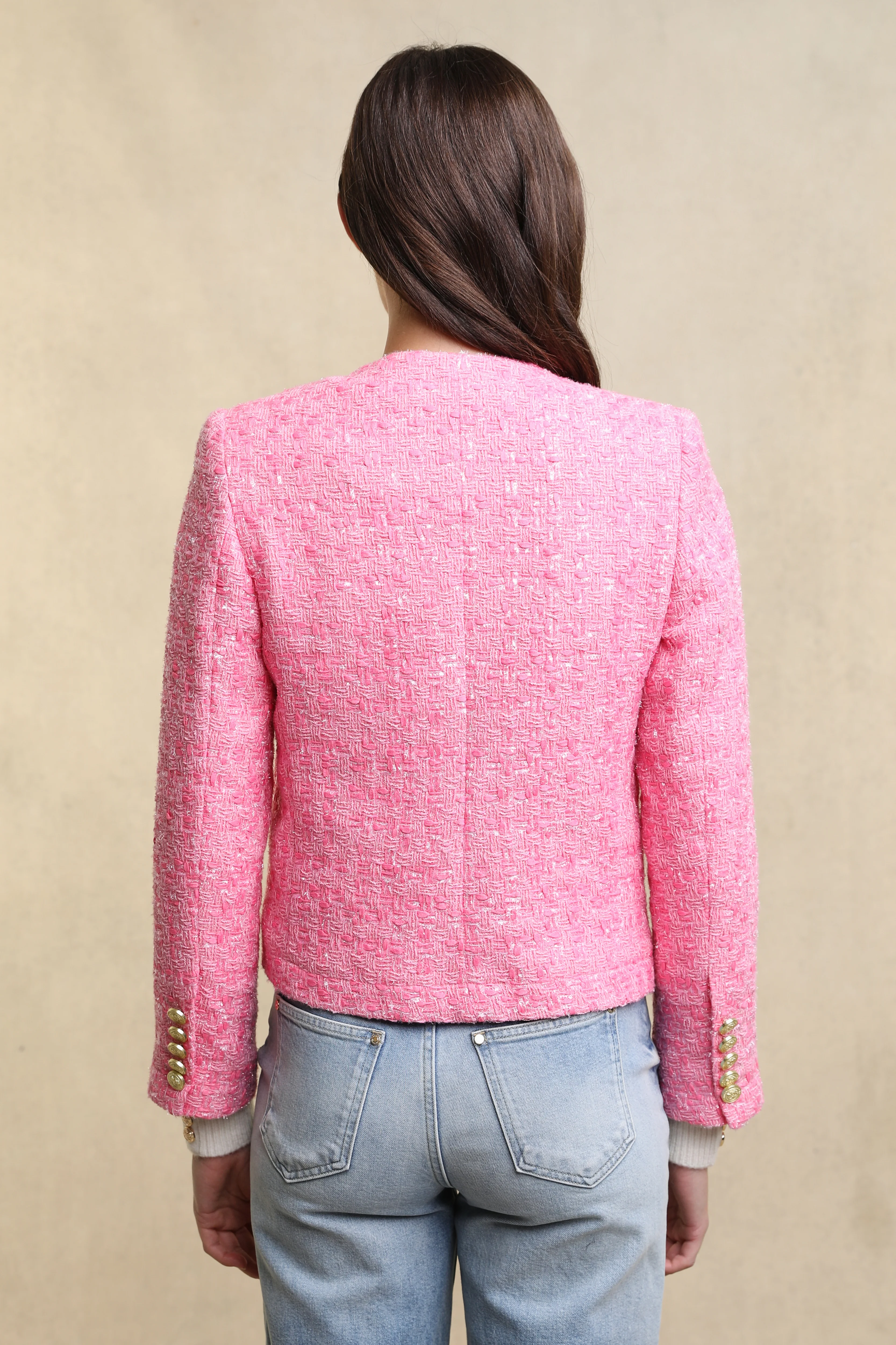 Chelsea Jacket (Pop Pink Boucle) - Image 8