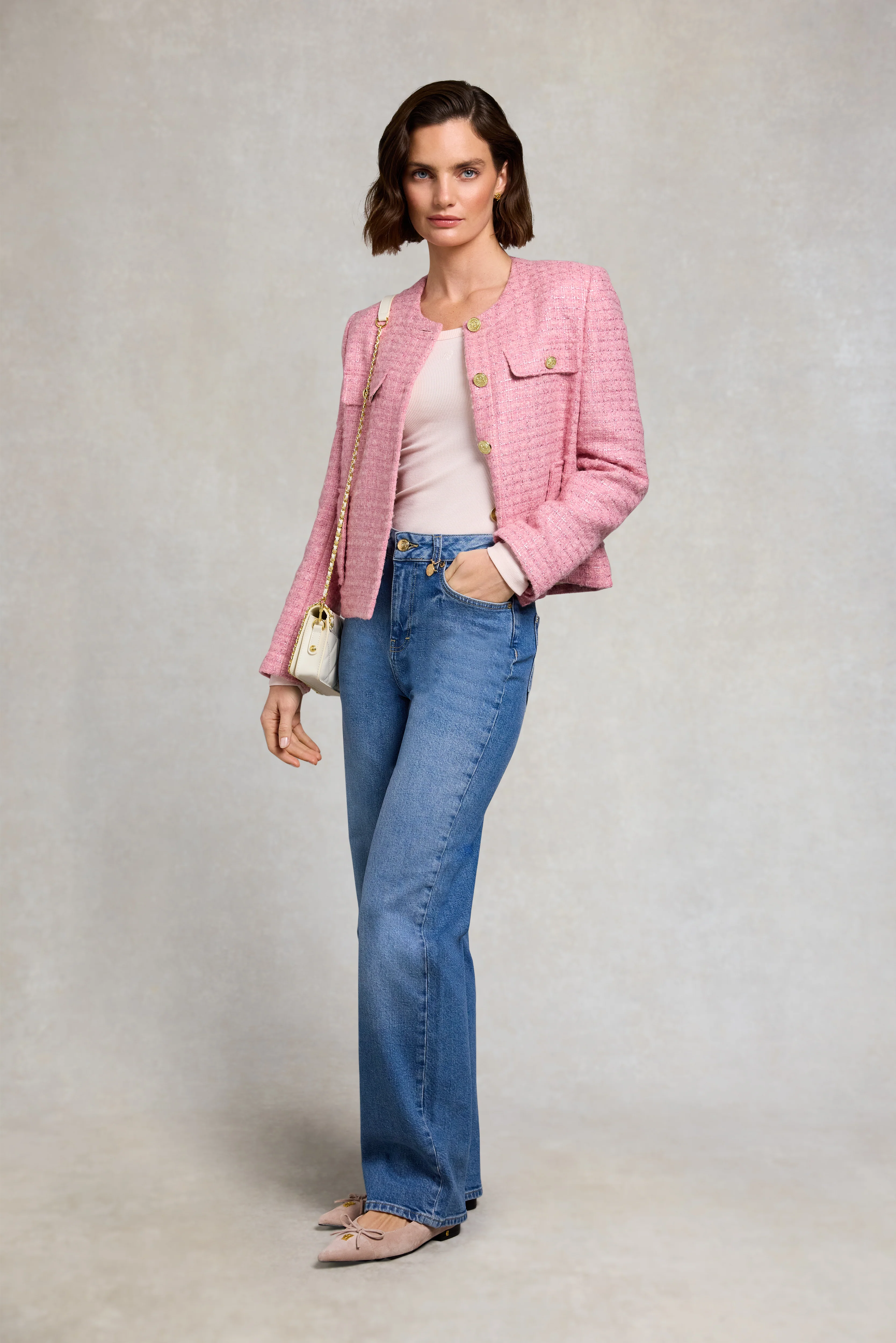 Chelsea Jacket (Rose Sparkle Boucle) - Image 5