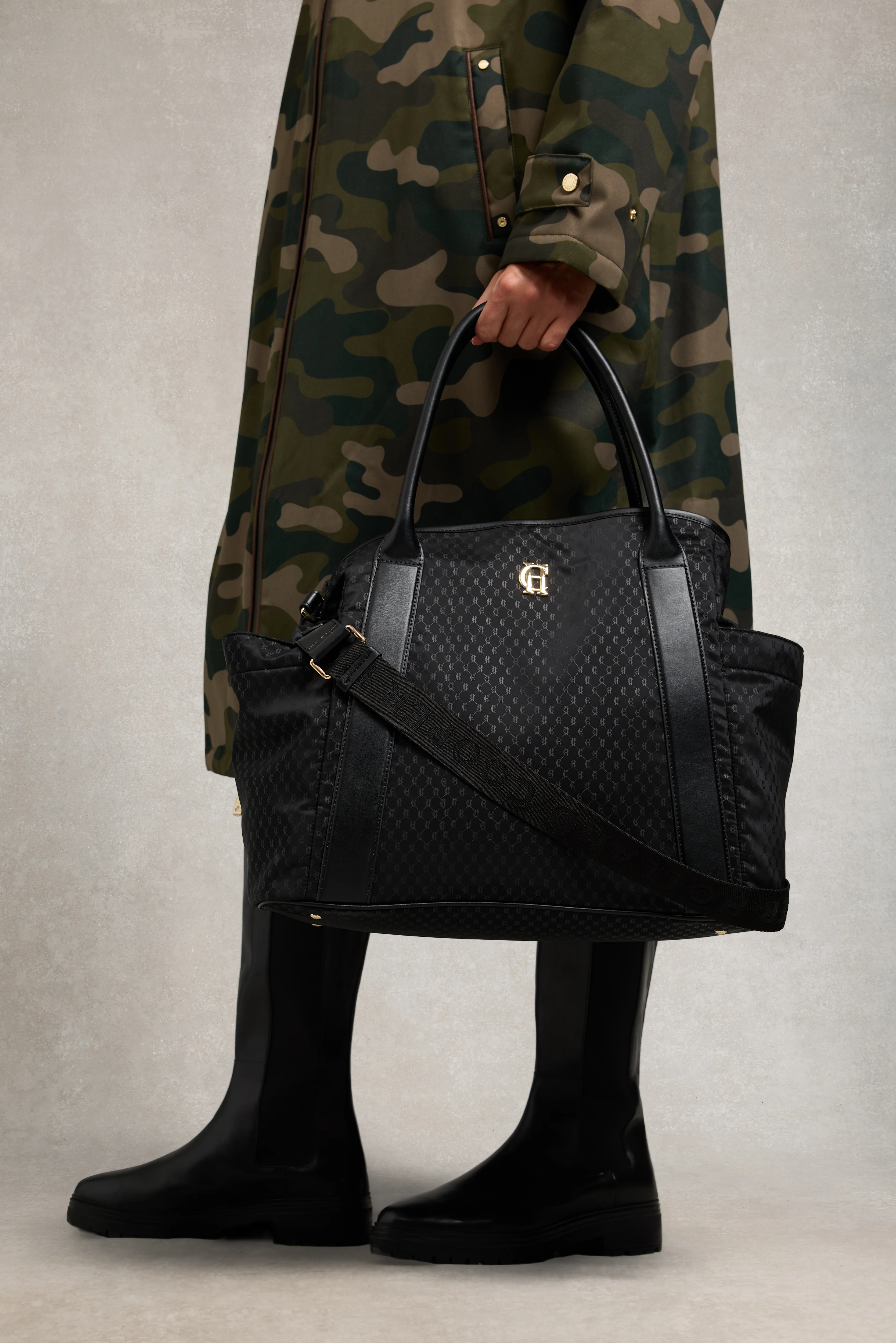 Cheltenham Tote Bag (Black Monogram) - Image 2