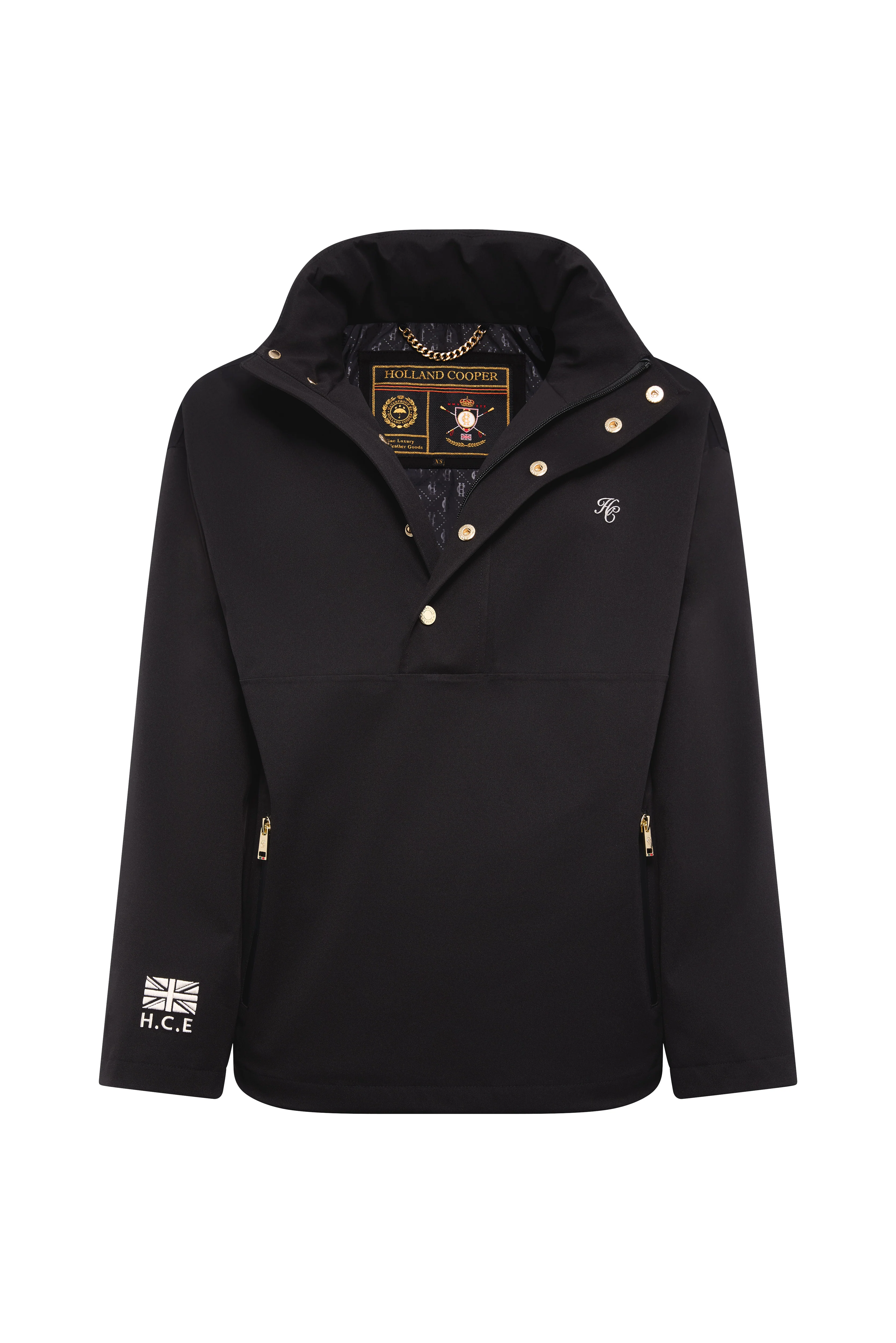 Chiltern Waterproof Quarter Zip Jacket (Black) - Image 6
