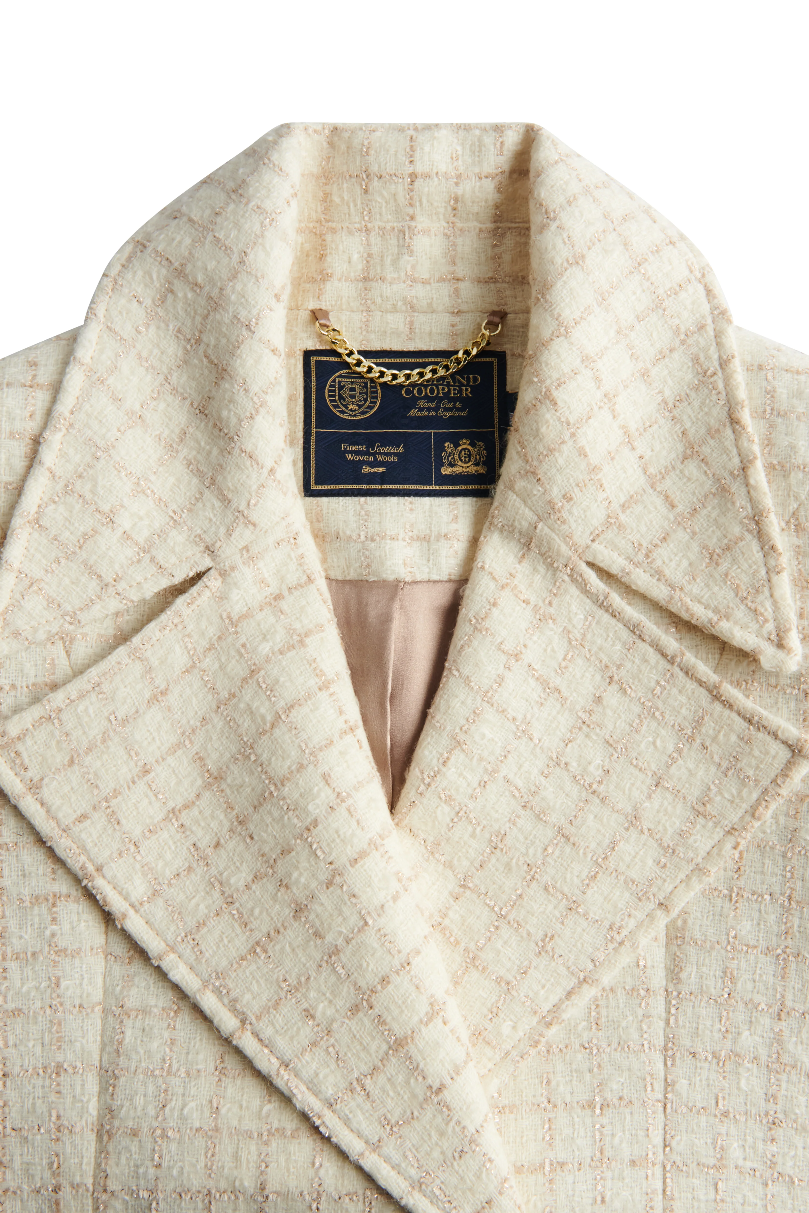 Clarendon Frock Coat (Ivory Sparkle Tweed) - Image 6