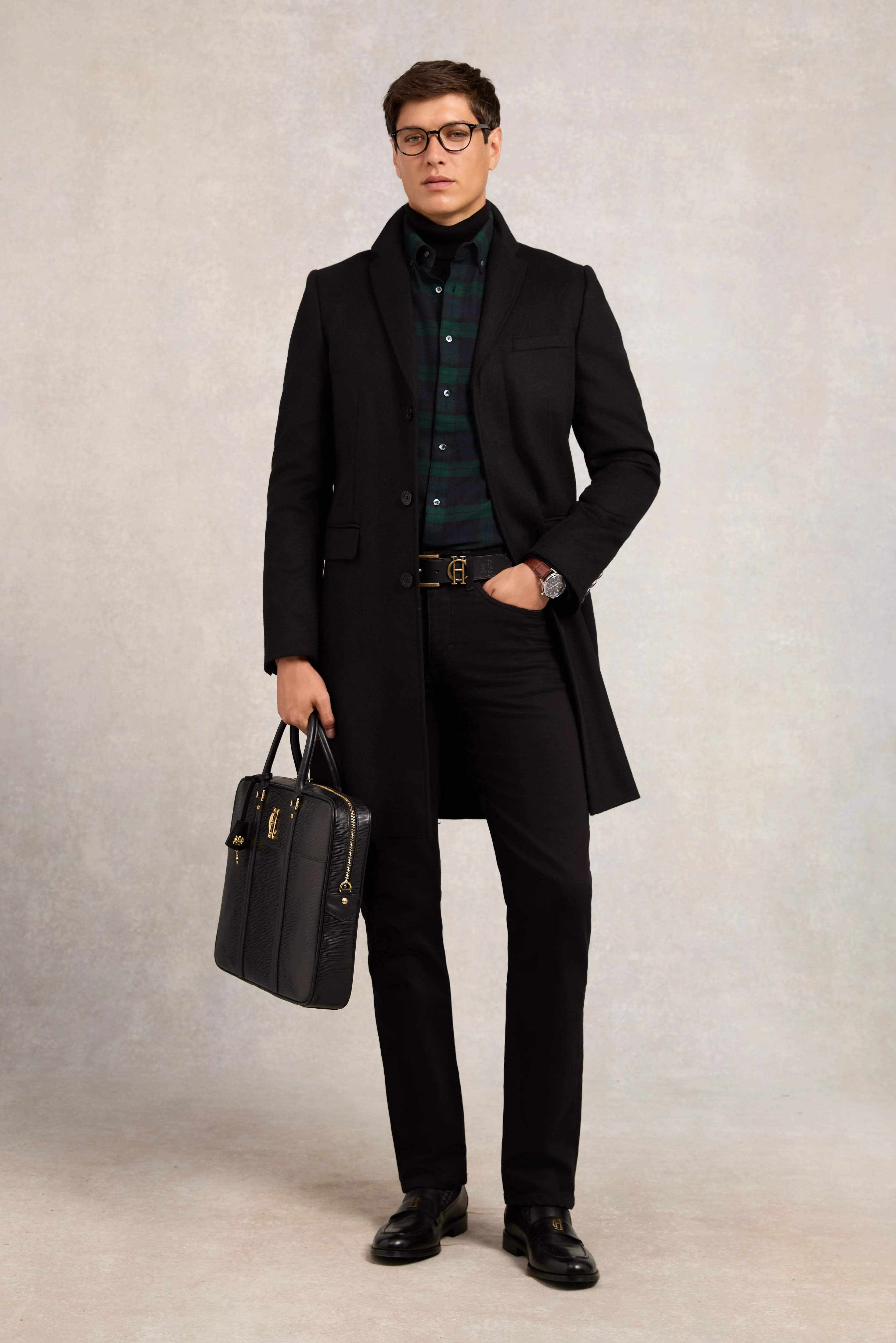 Classic Button Down Shirt (Brushed Blackwatch) - Image 6