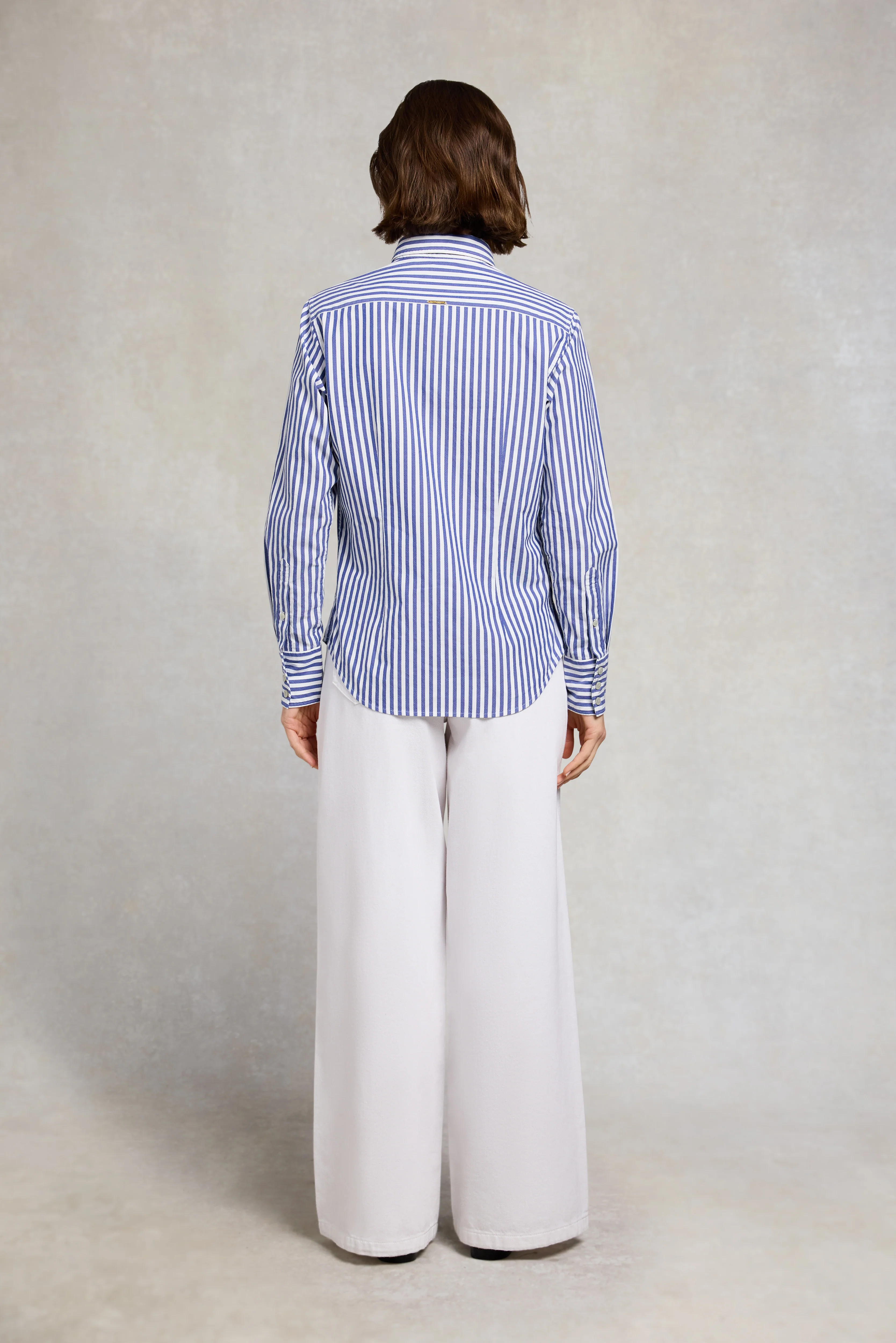 Classic Button Down Shirt (Navy Stripe) - Image 4