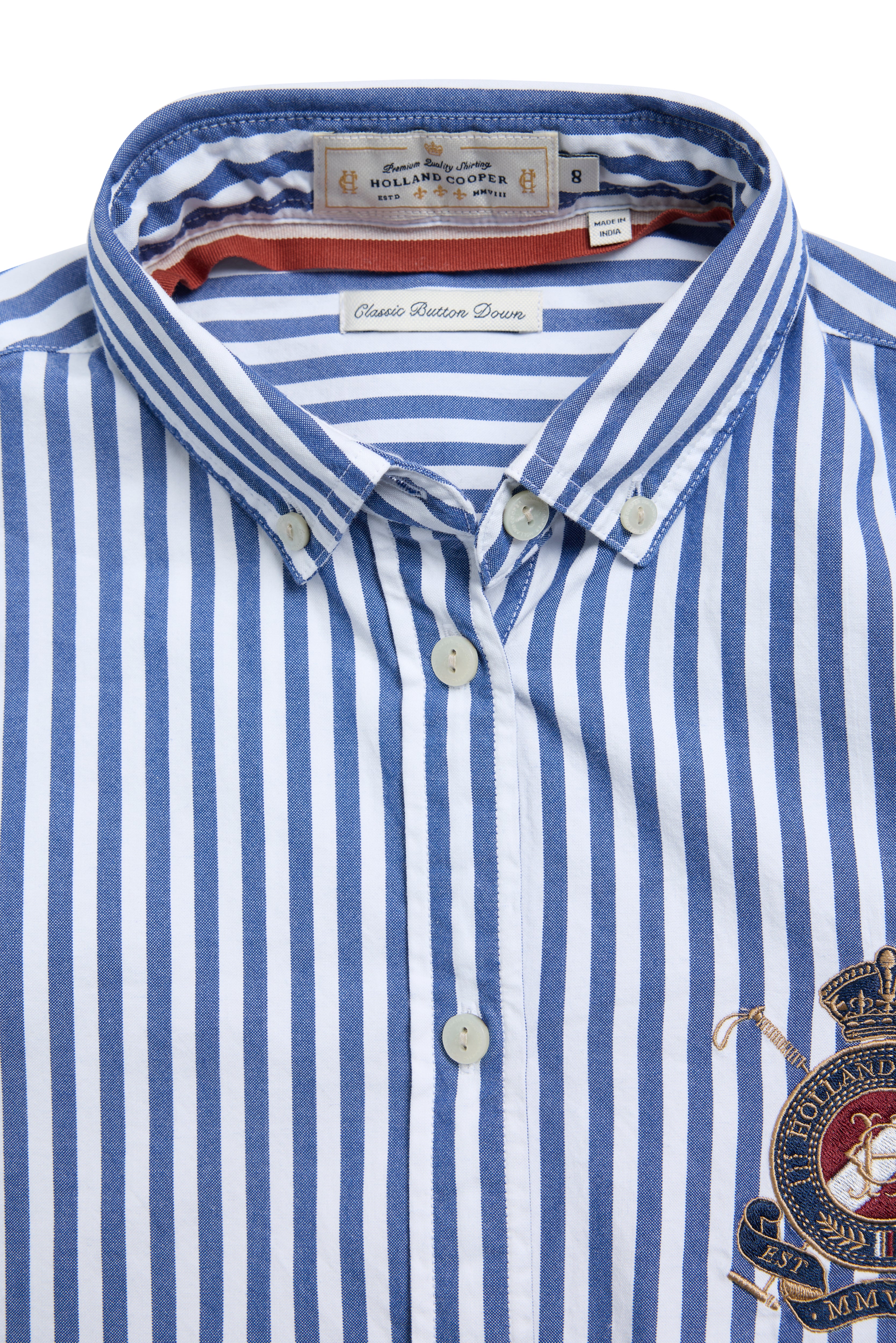 Classic Button Down Shirt (Navy Stripe) - Image 7