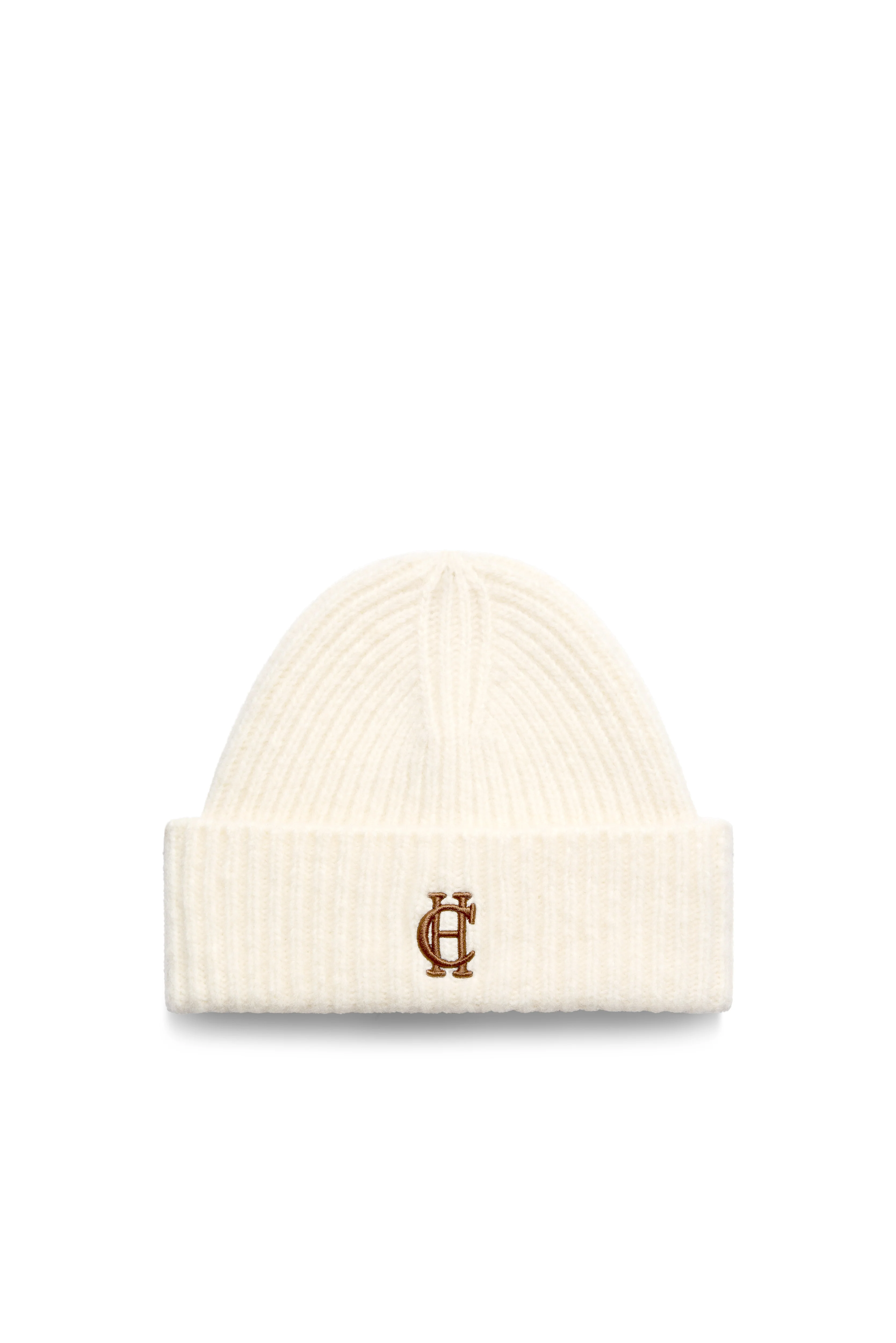 Classic Embroidered Beanie (Cream)