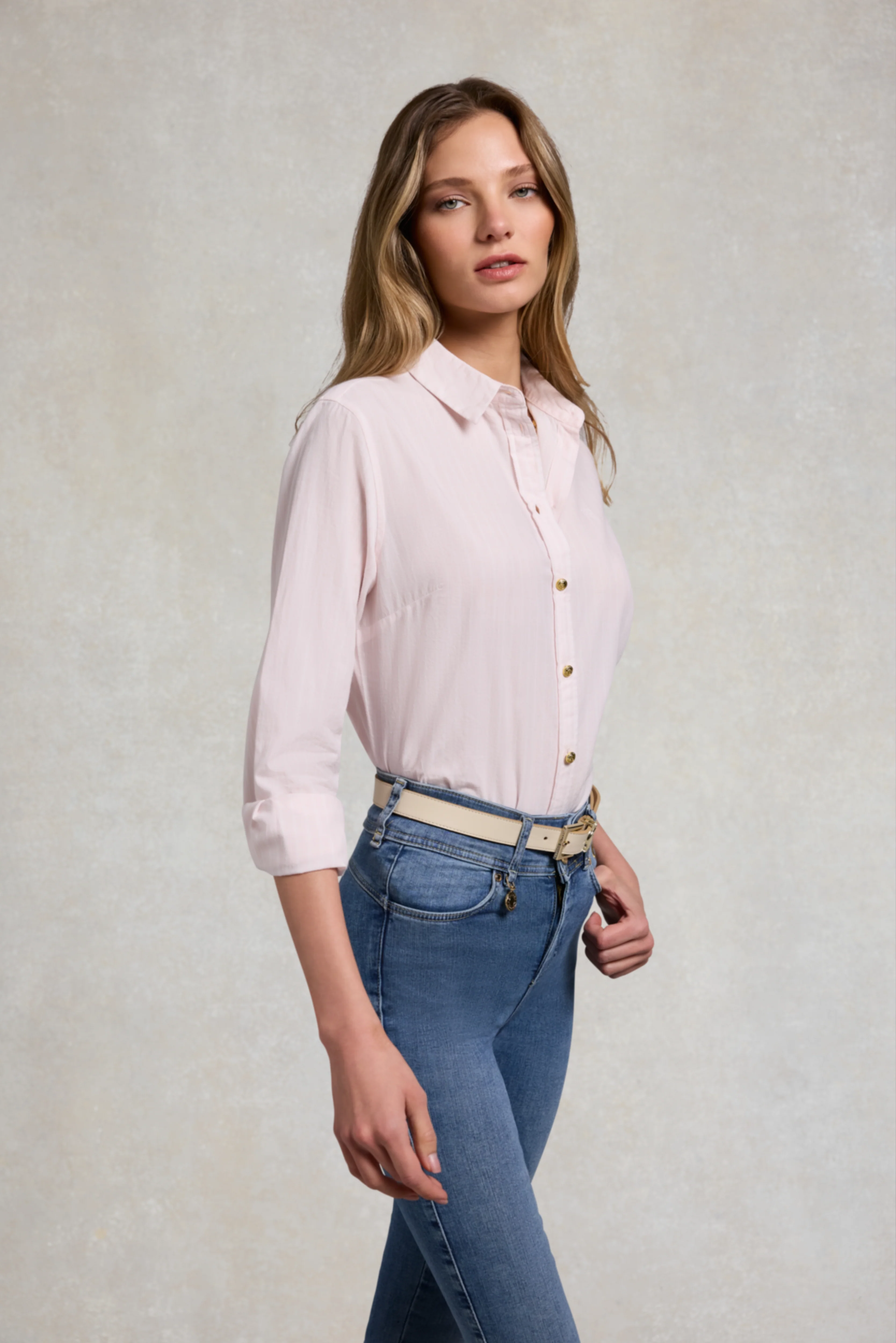 Classic Fit Shirt (Soft Pink Stripe) - Image 3