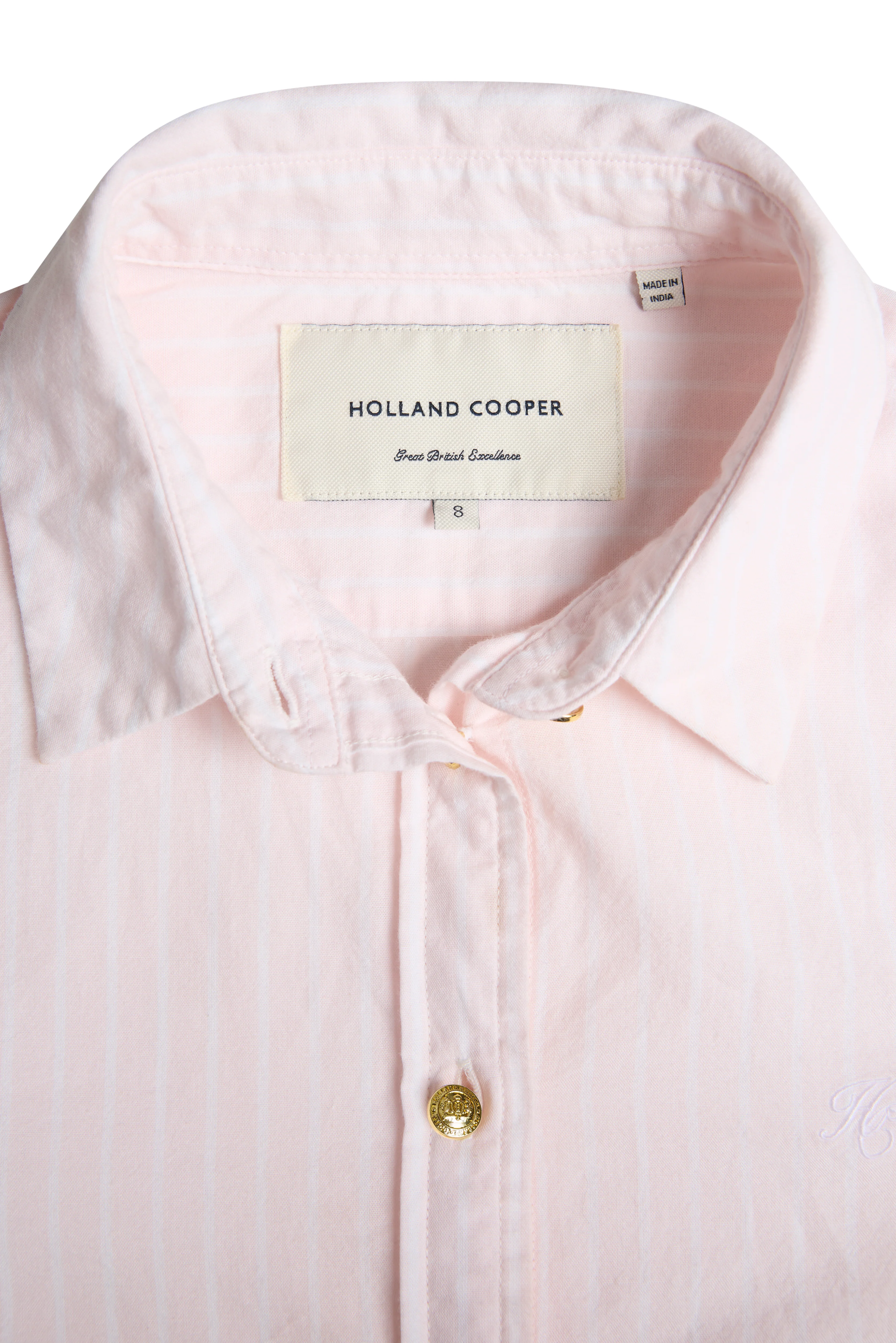 Classic Fit Shirt (Soft Pink Stripe) - Image 8