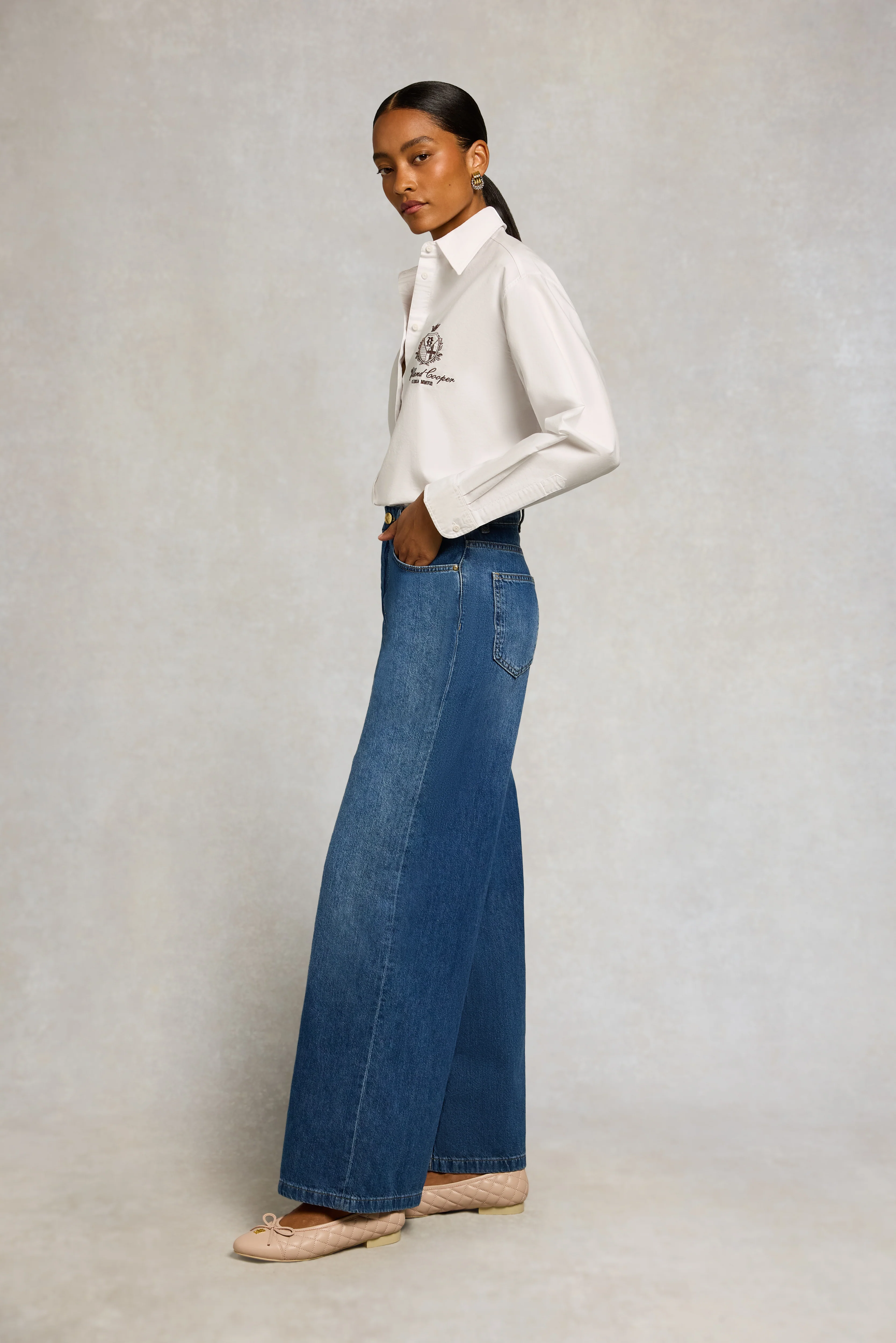 Classic Palazzo Jean (Aged Indigo) - Image 2
