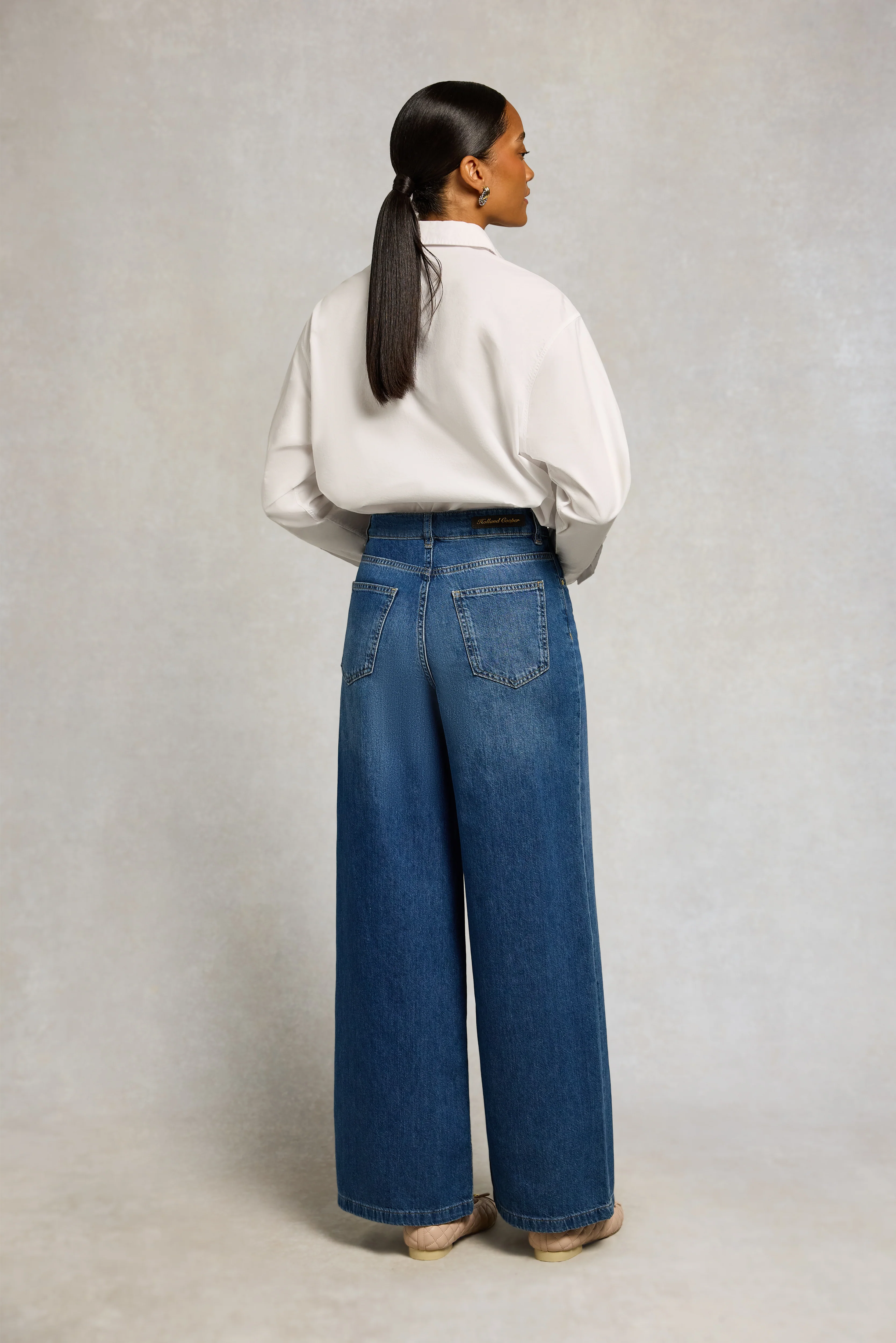 Classic Palazzo Jean (Aged Indigo) - Image 4