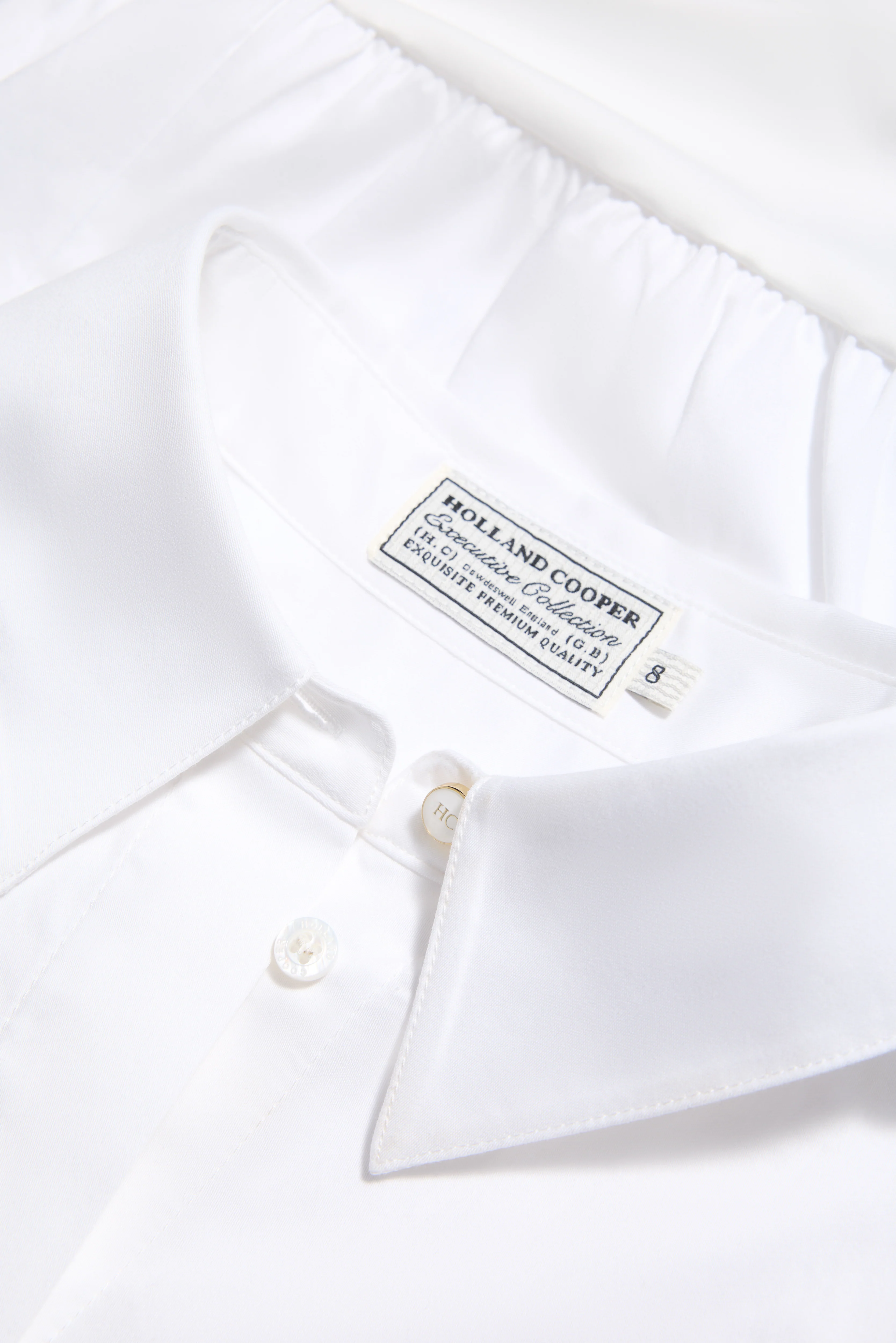 Classic Shirt Bodysuit (White) - Image 7