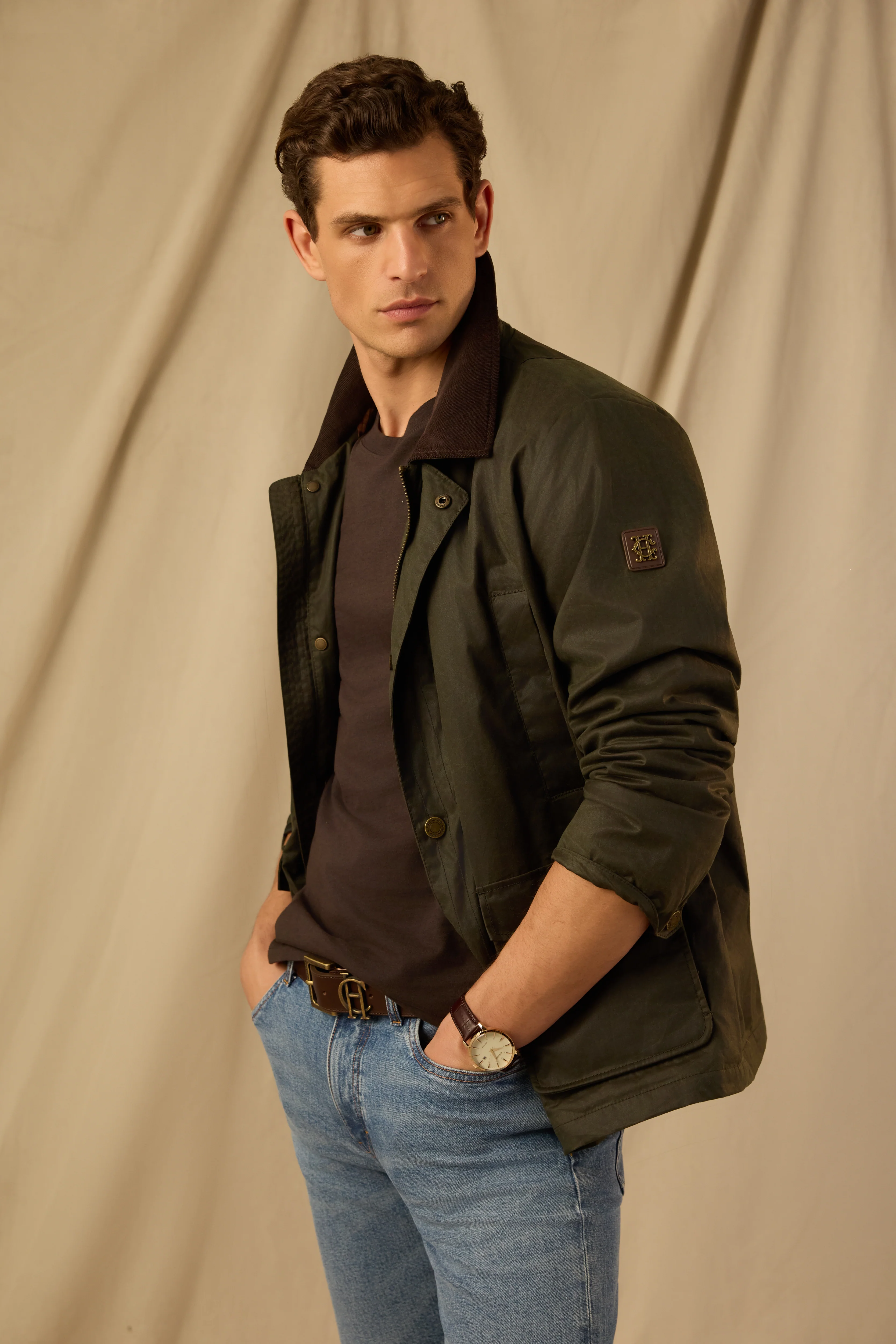 Men's Classic Wax Jacket (Moss Wax)
