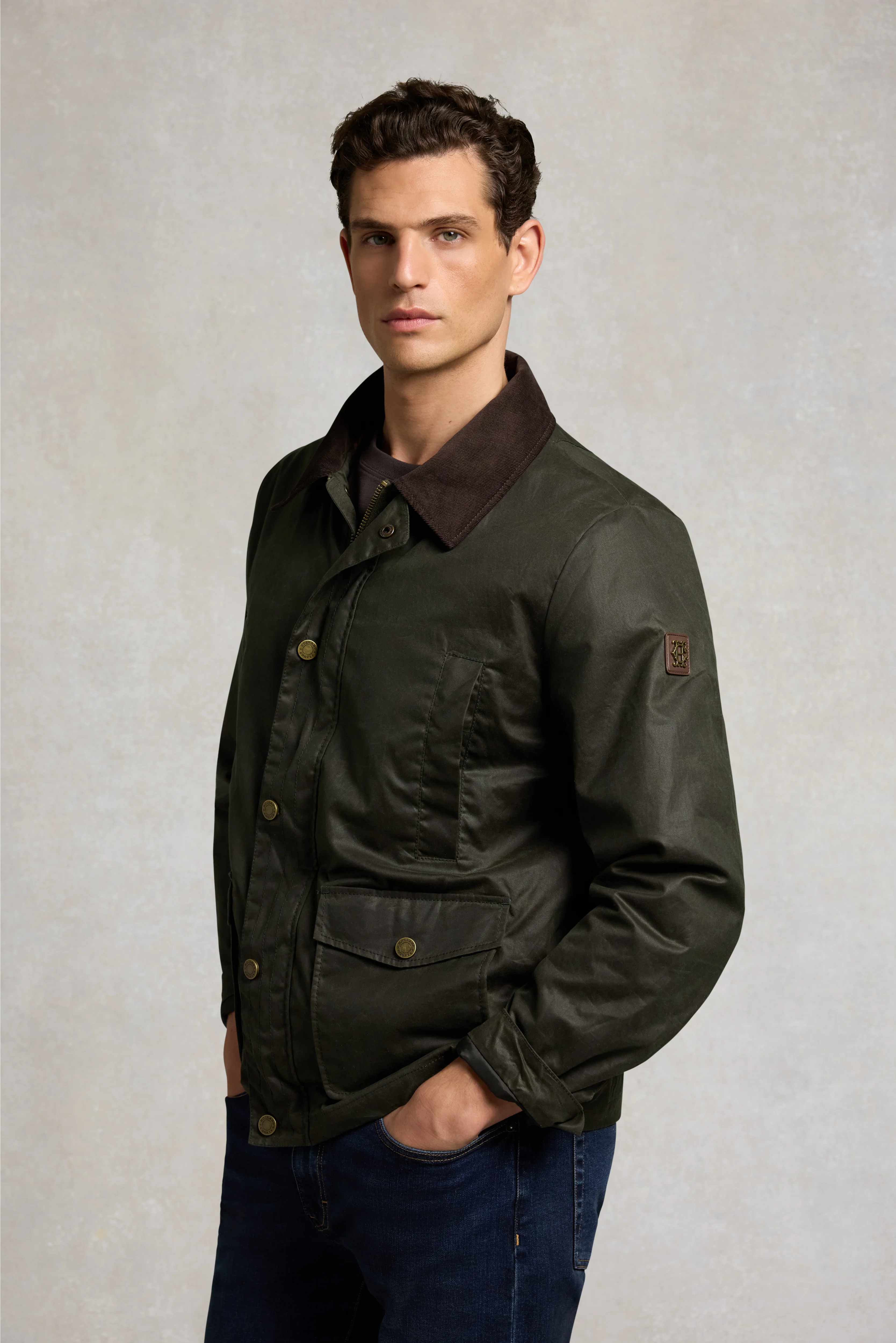 Men's Classic Wax Jacket (Moss Wax) - Image 2