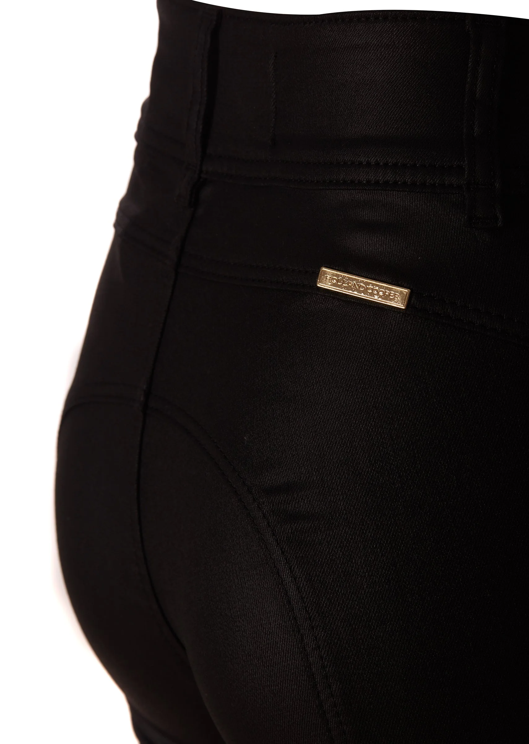 Coated Jodhpur Jean (Black) - Image 6