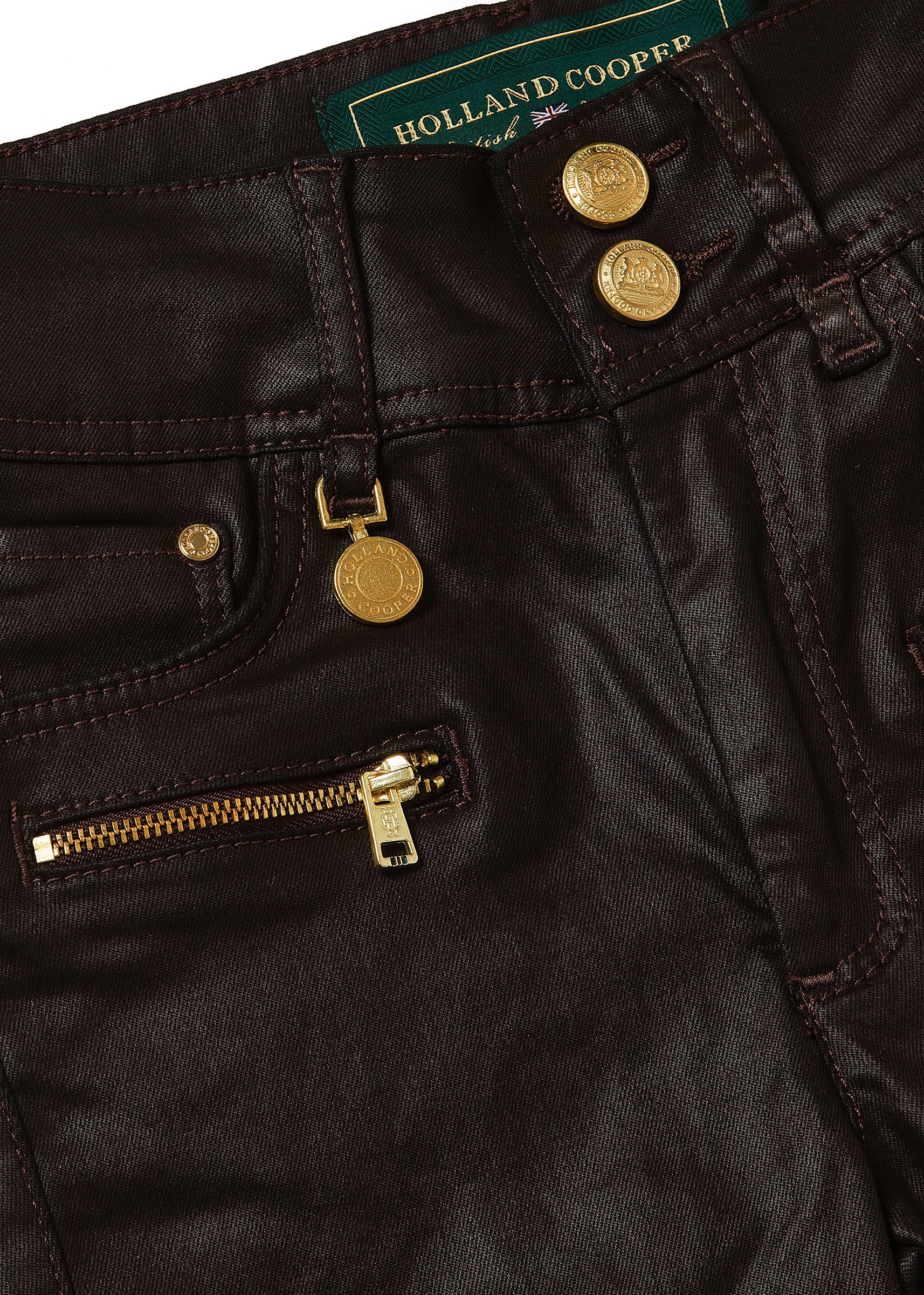 Coated Jodhpur Jean (Chocolate) - Image 6